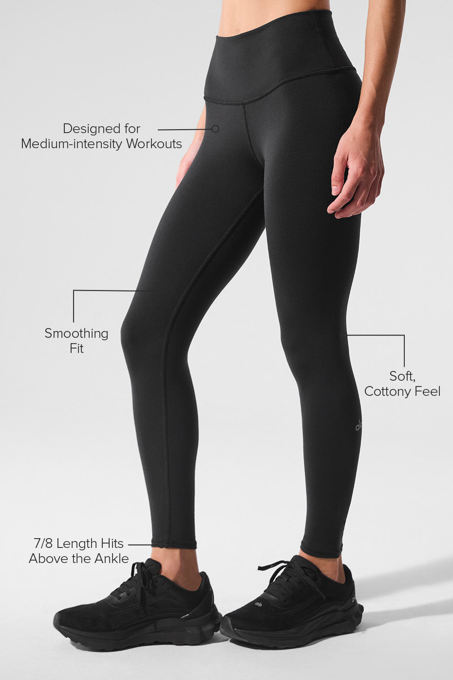 7/8 High-Waist Airbrush Legging - Black--1