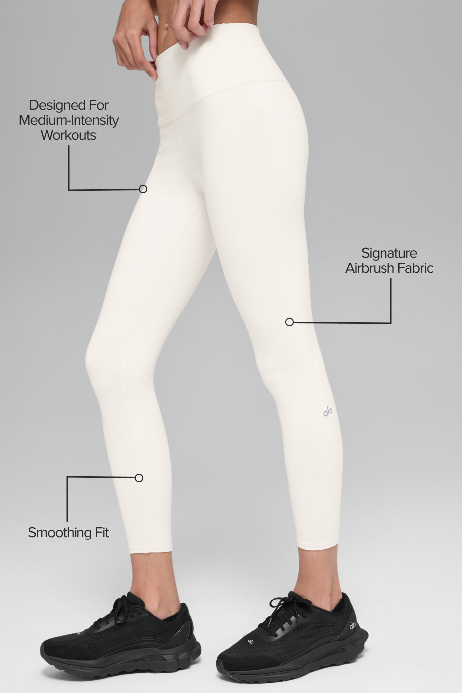 7/8 High-Waist Airbrush Legging - Ivory--1