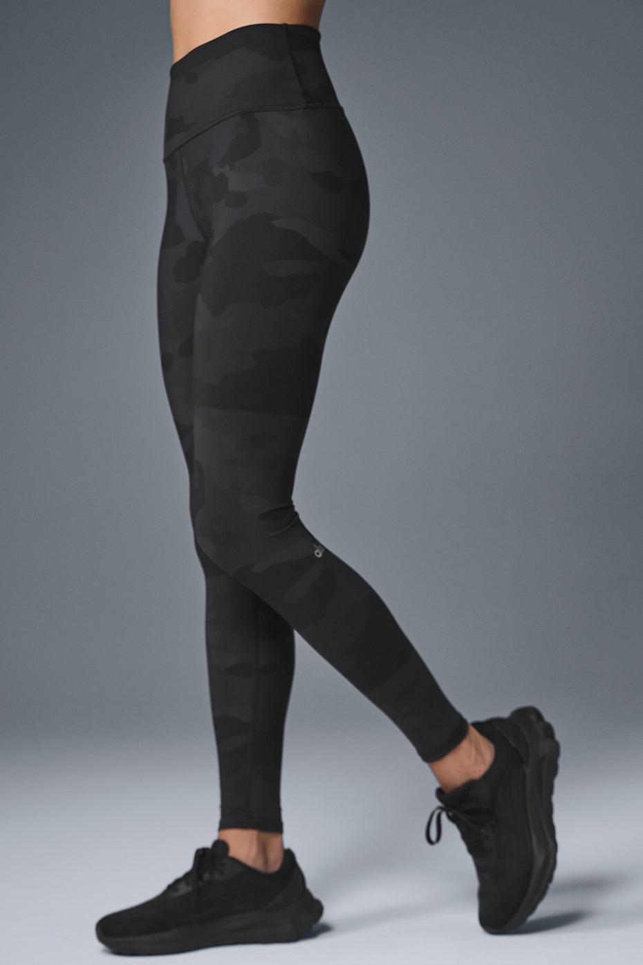 High-Waist Camo Vapor Legging - Black Camouflage--1