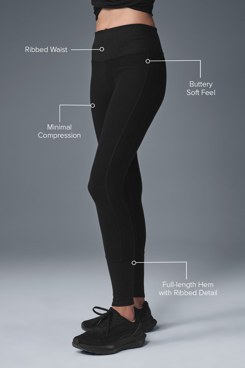 High-Waist Alosoft Lounge Legging - Black--1