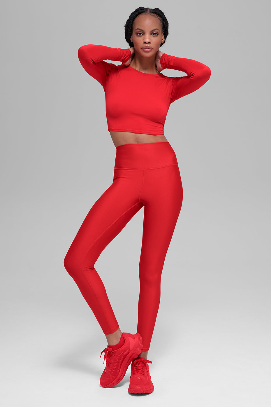 7/8 High-Waist Airlift Legging - Bright Red--3