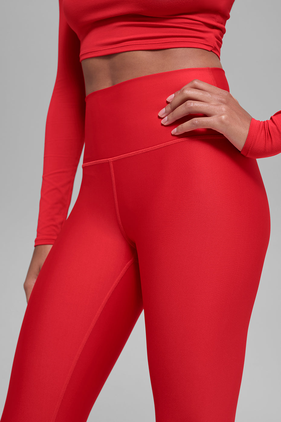 7/8 High-Waist Airlift Legging - Bright Red--2