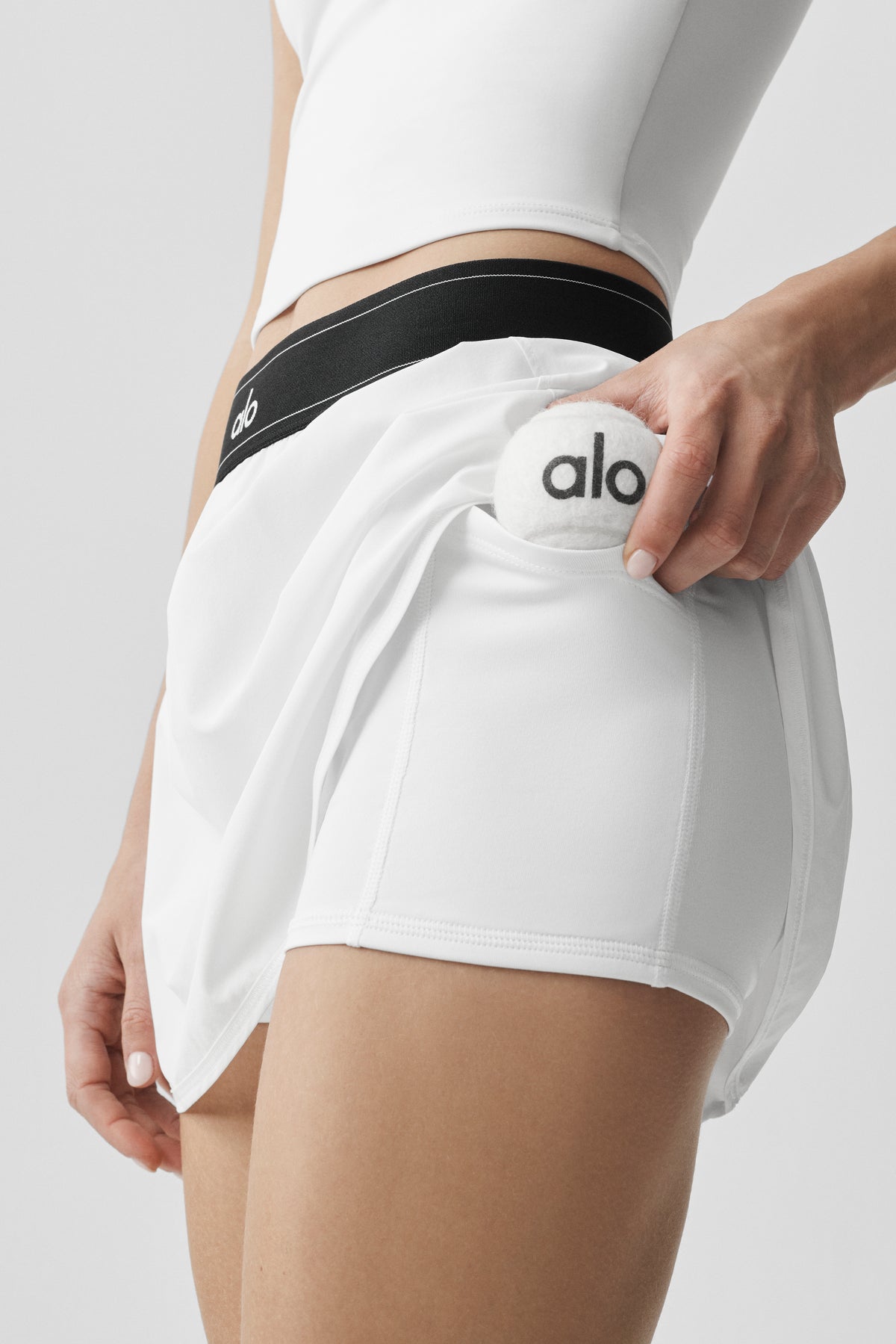Match Point Tennis Skirt - White--1