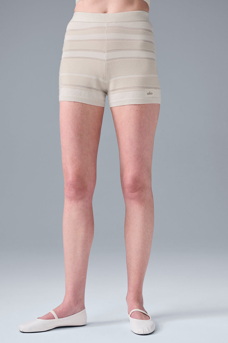 Sport Play High-Waist Knit Short - Ivory/Alabaster--0