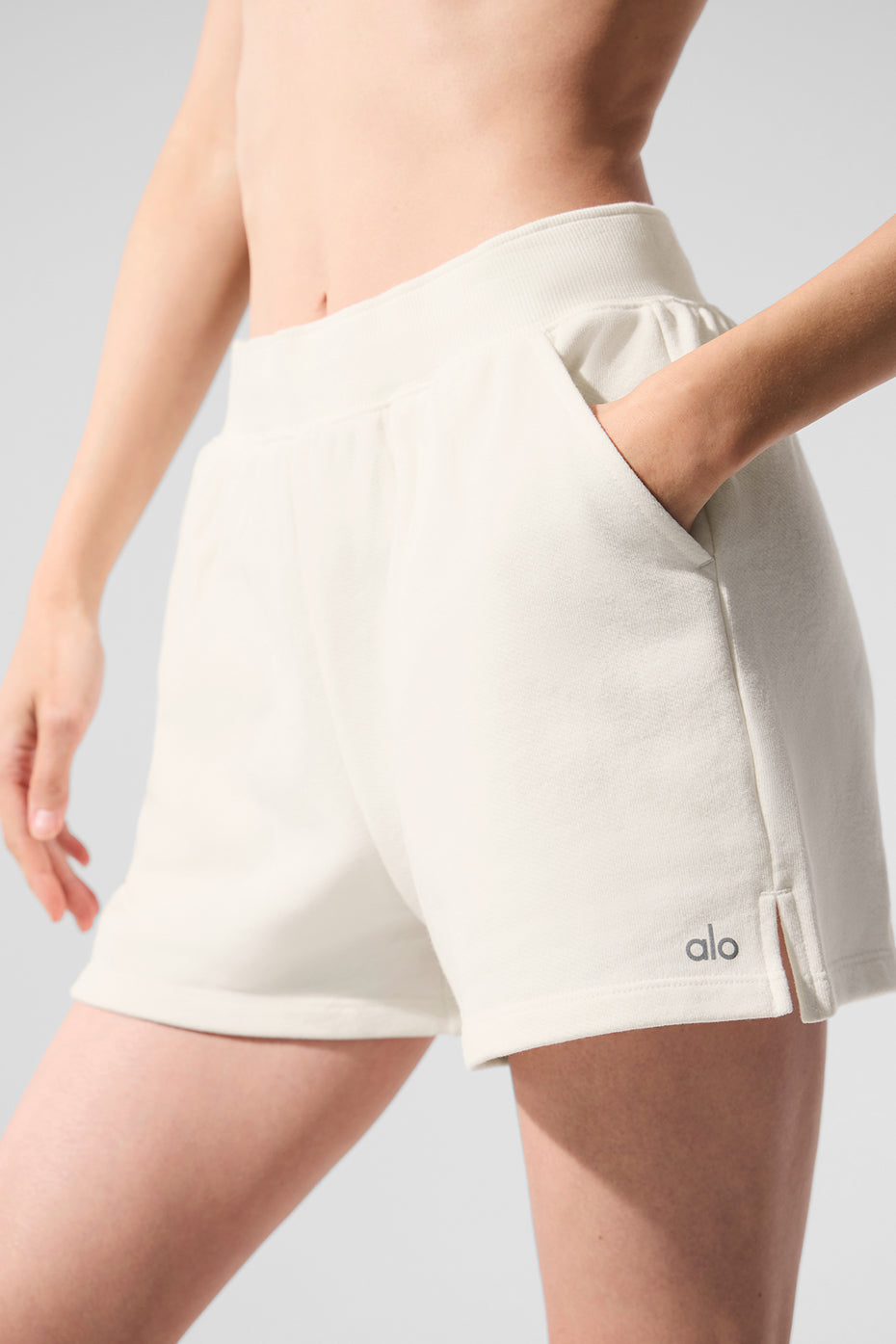 Low Key Sweat Short - Ivory--2