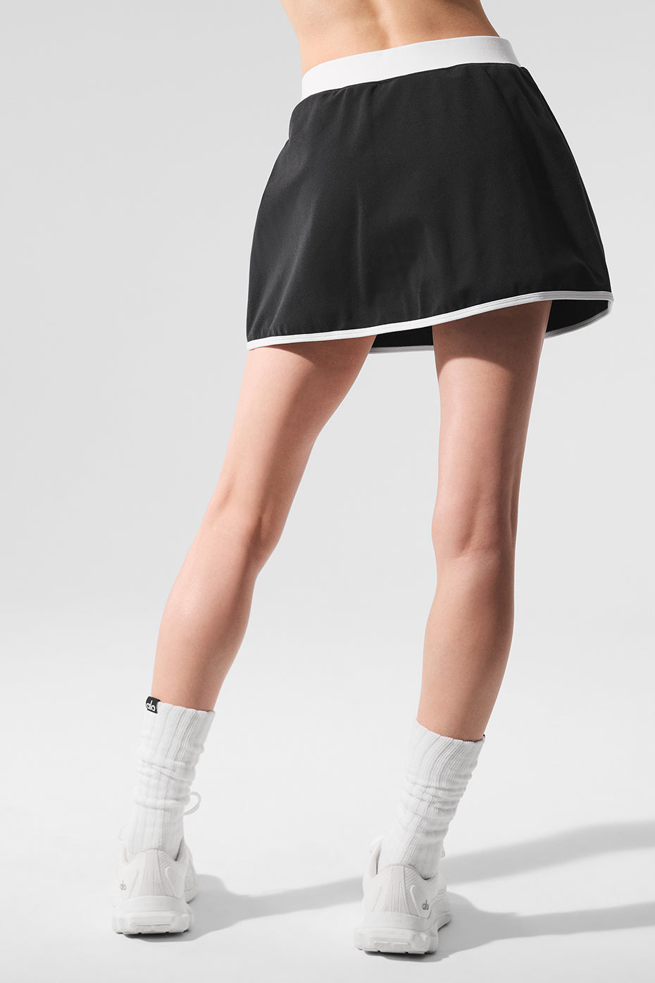 Airbrush Streamlined Skirt - Black/White--2