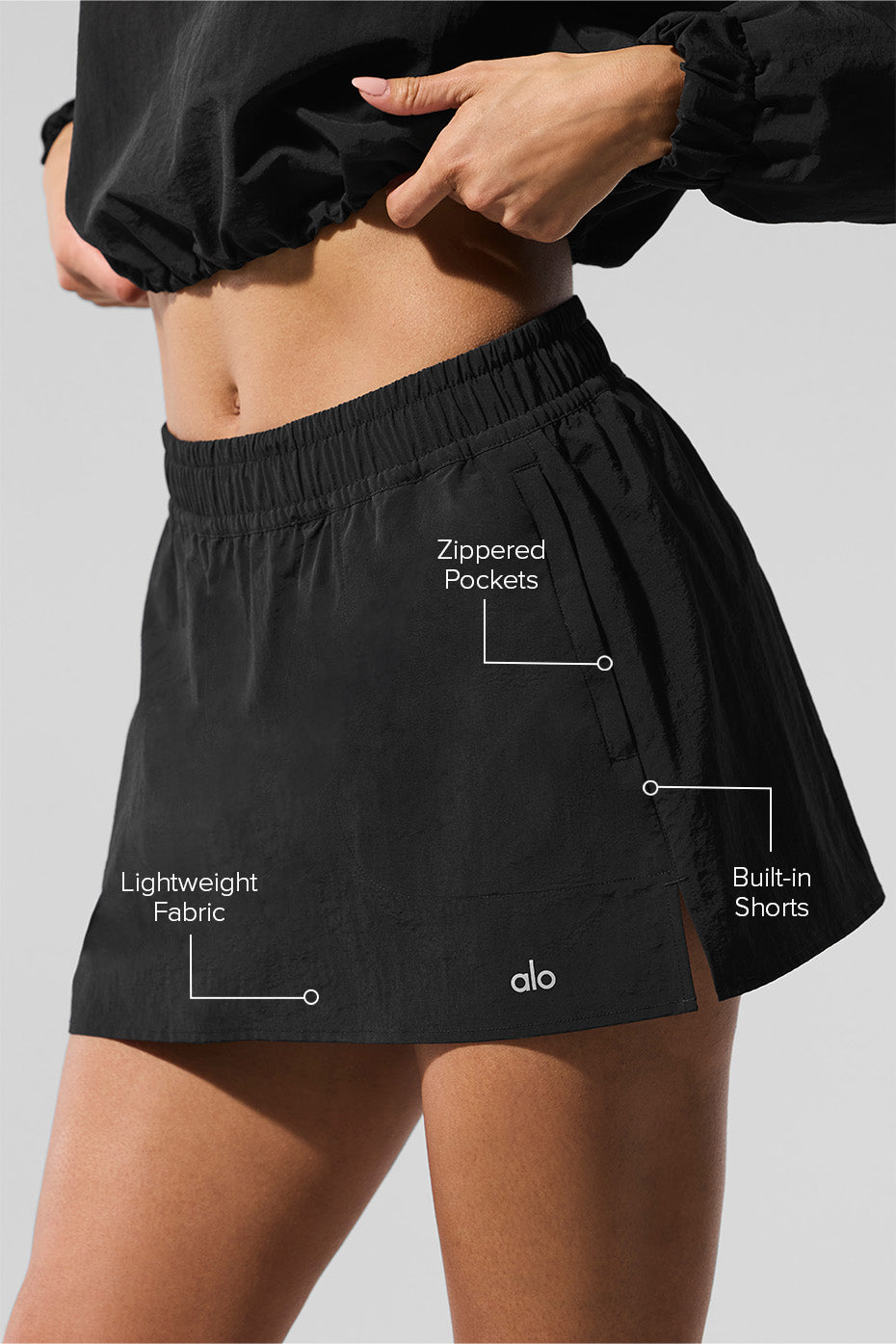 Alumni Tennis Skirt - Black--1