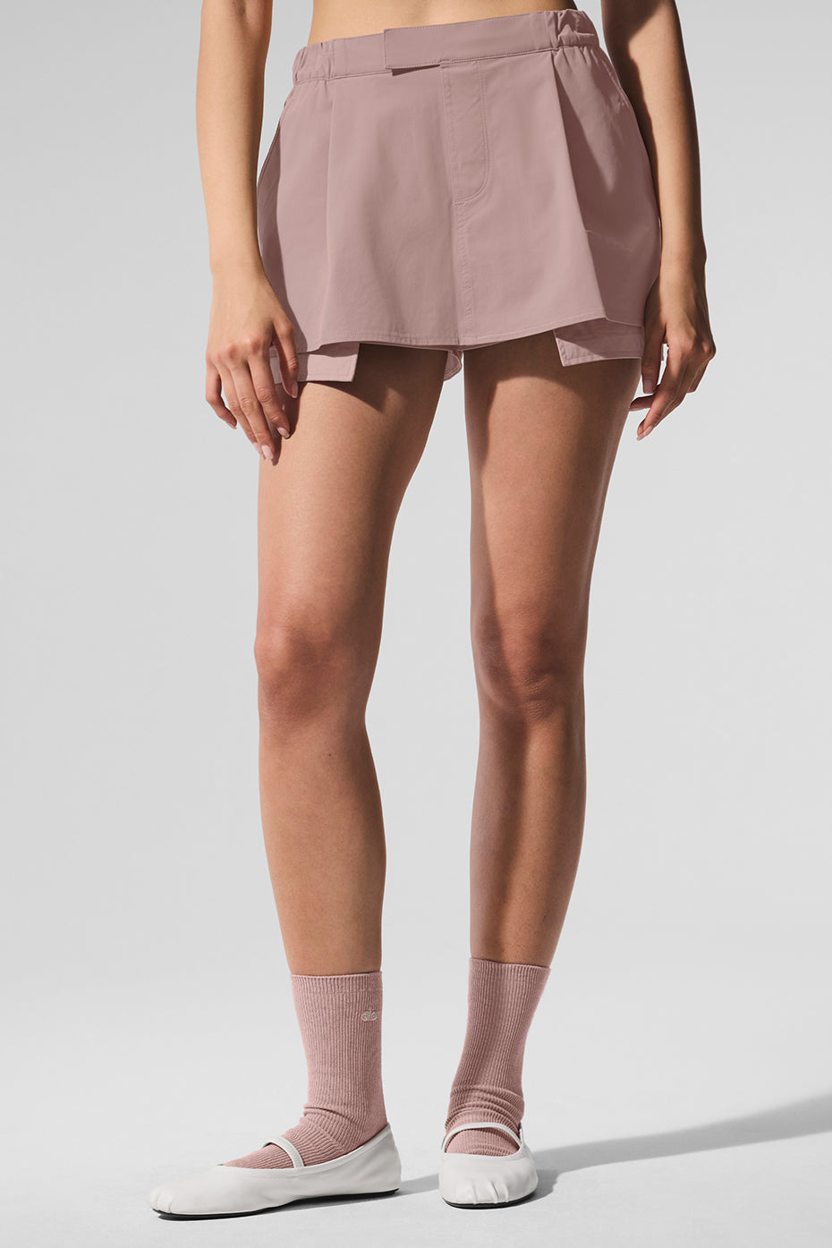 Flip It Mini Skort - Taupe--0