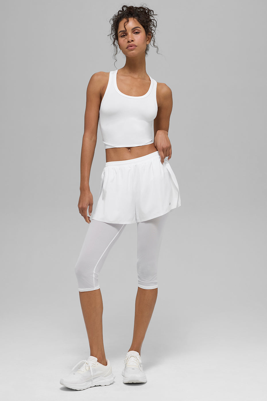 Mesh Front Runner 2 In 1 Short - White--4