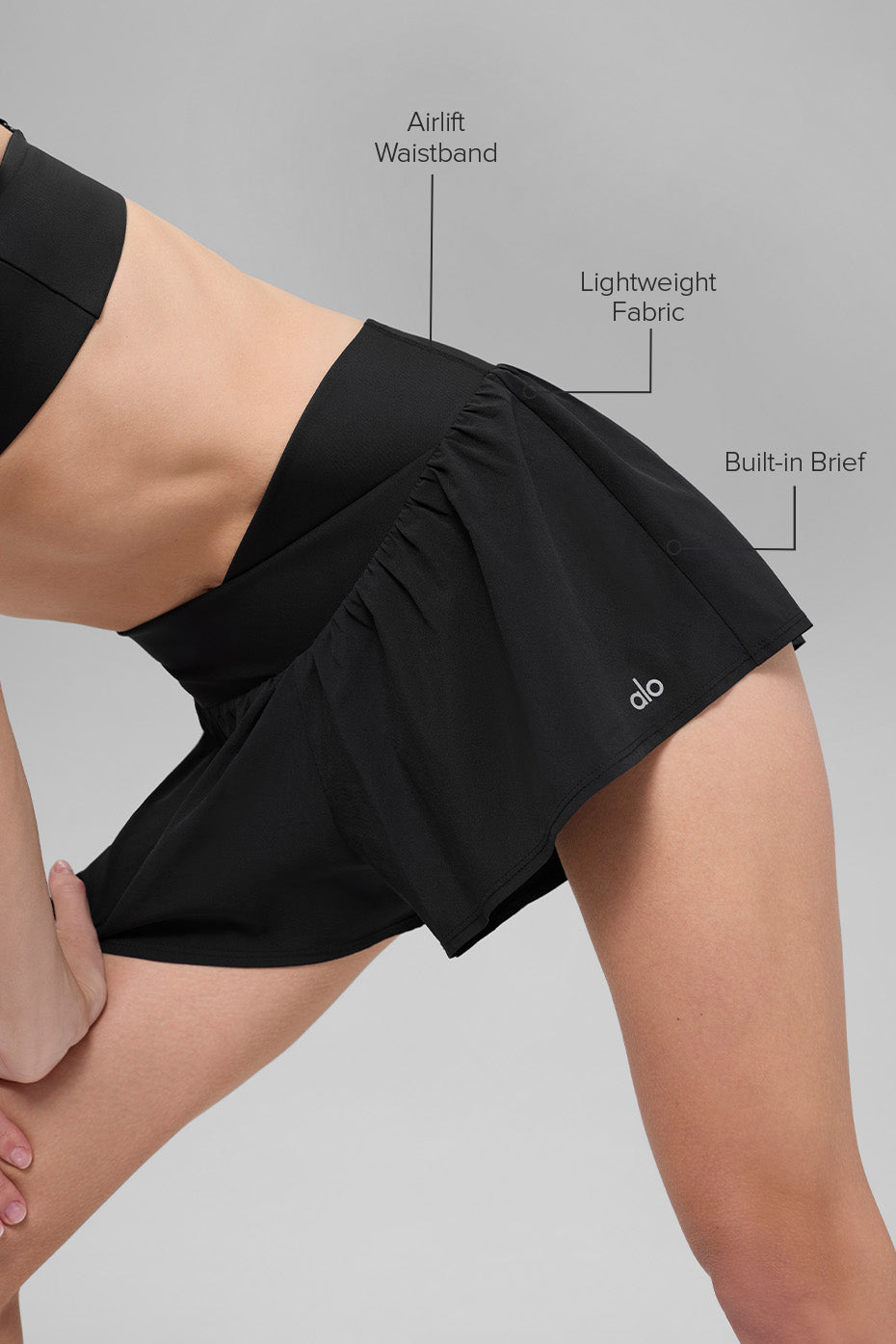 V-Cute Running Short - Black--1