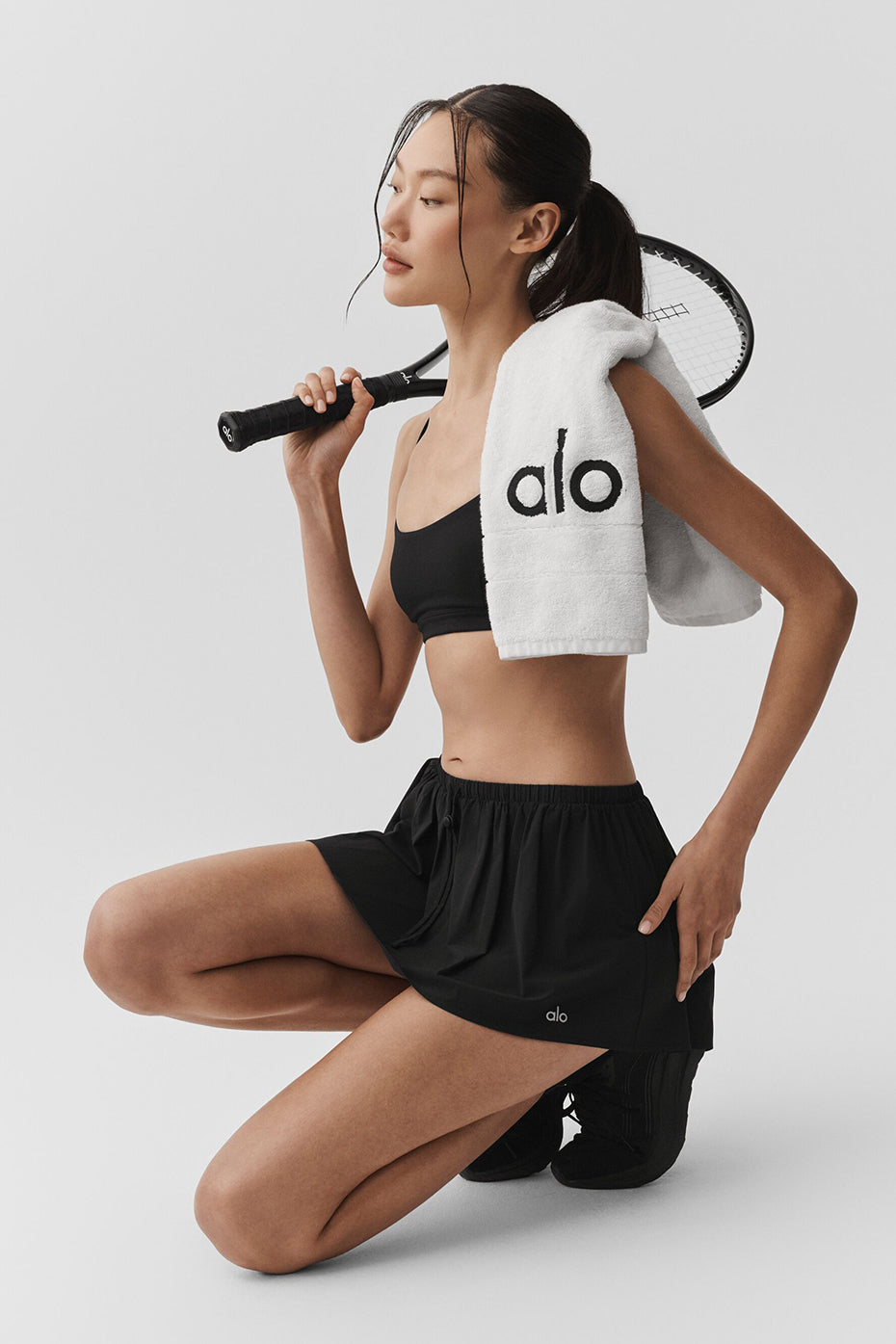 Breezy Tennis Skirt - Black--4