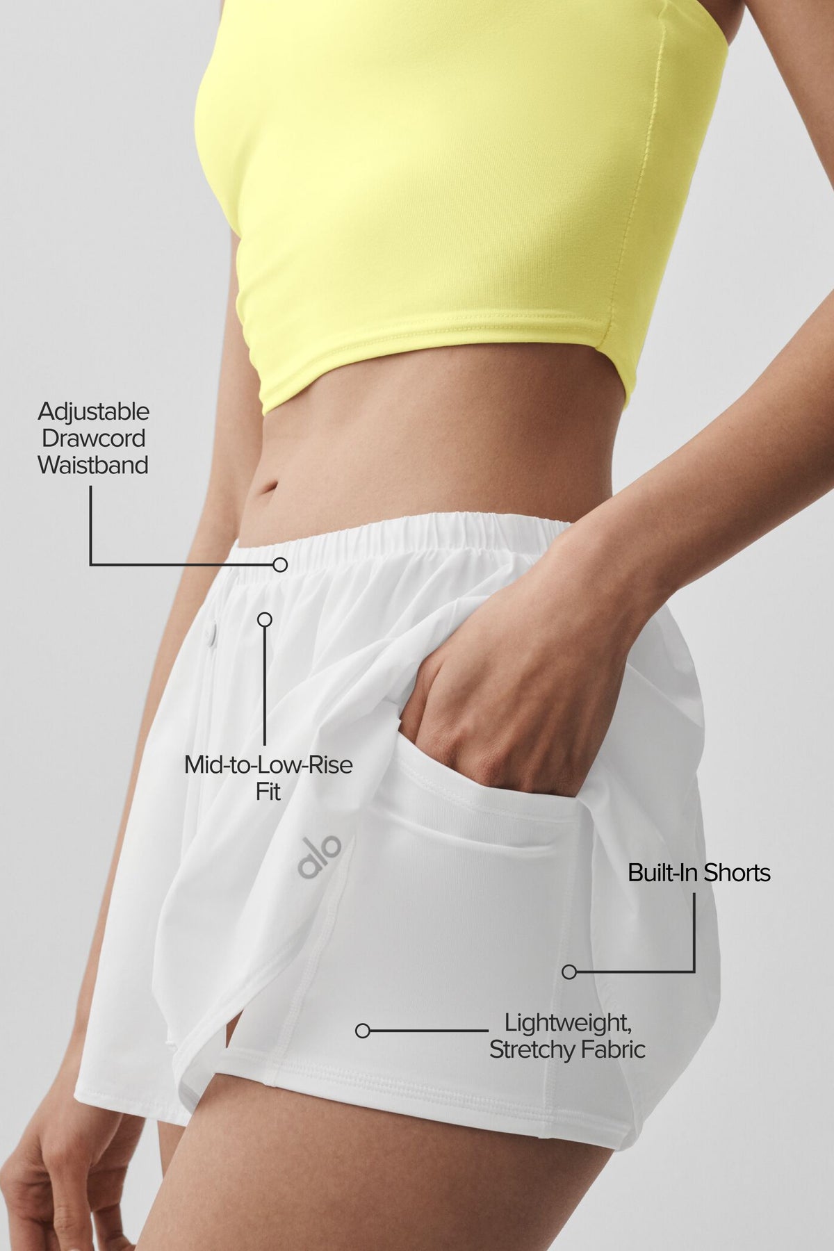 Breezy Tennis Skirt - White--1