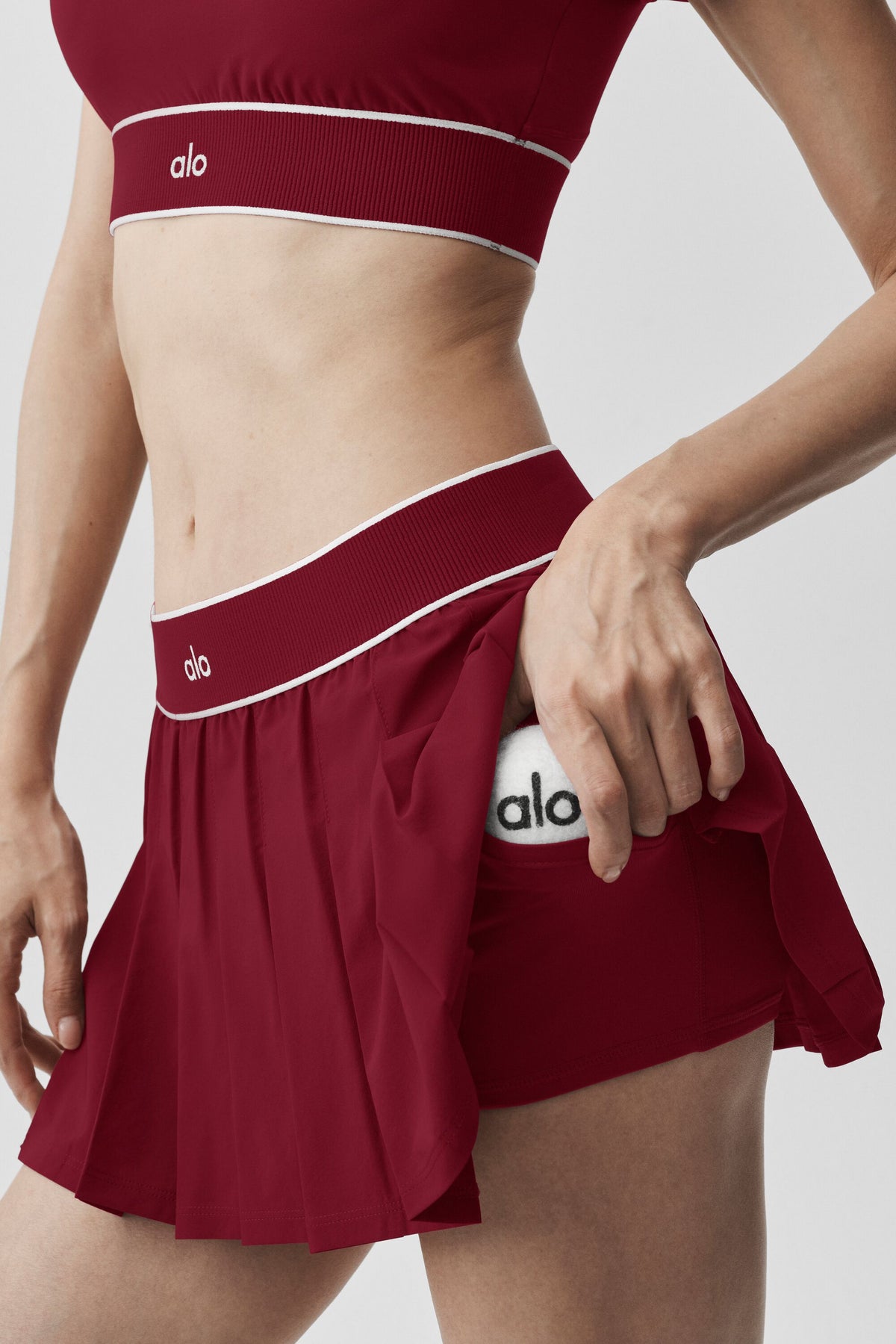 Low-Rise Amp It Up Tennis Skirt - Summer Romance Red--1