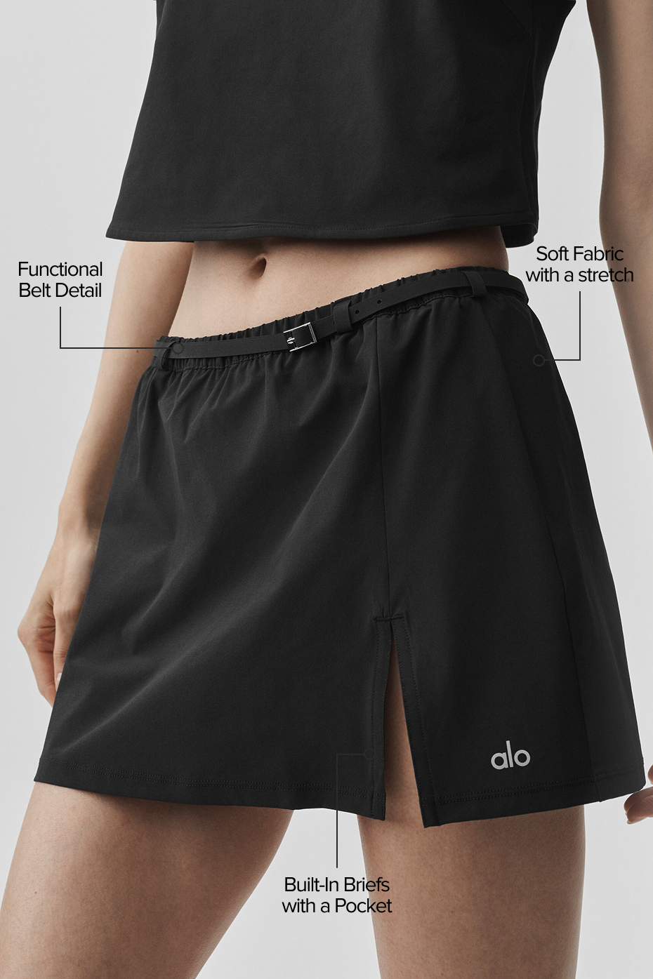 Connection Mini Skirt - Black--1