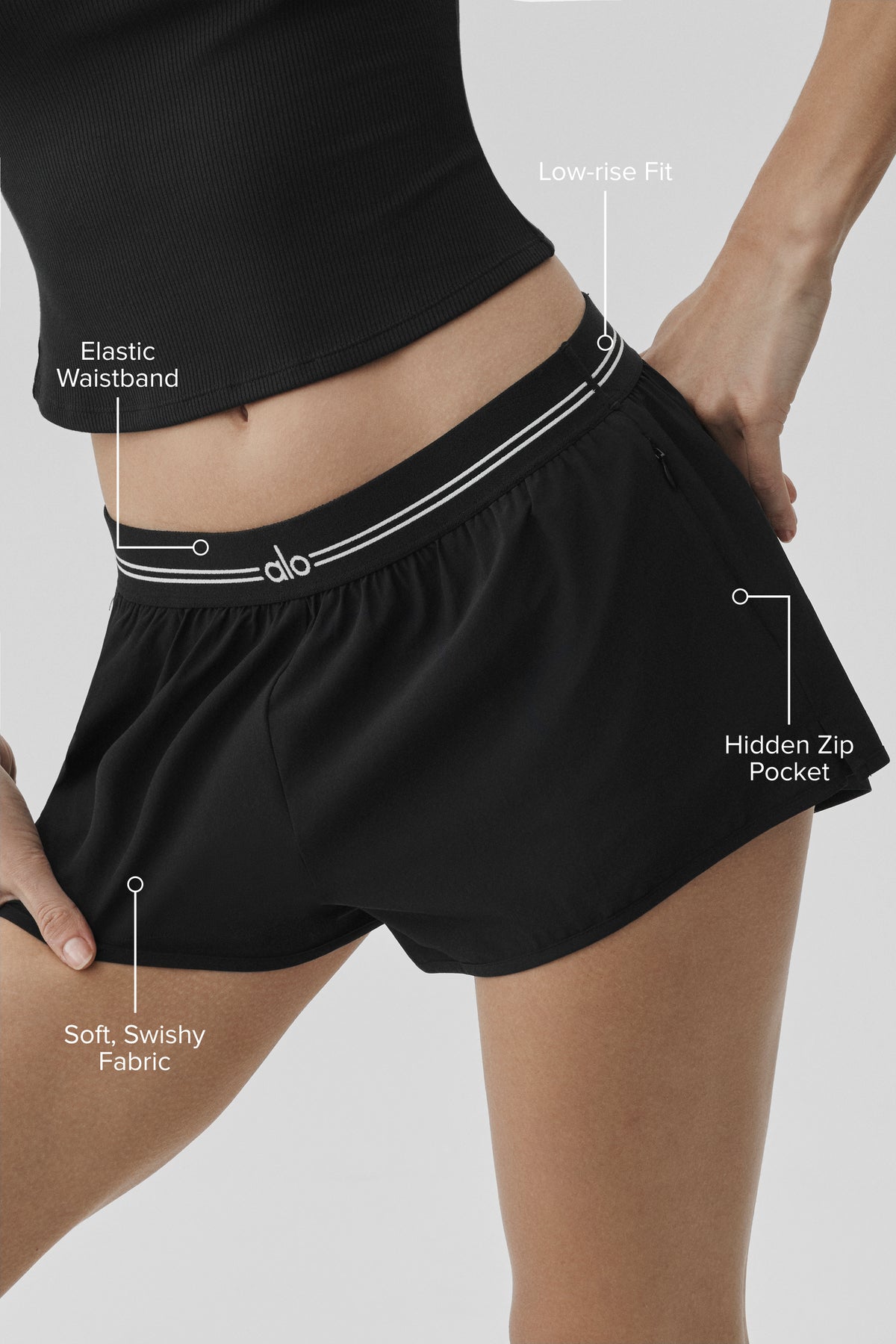 Full Stride Micro Running Short - Black--1