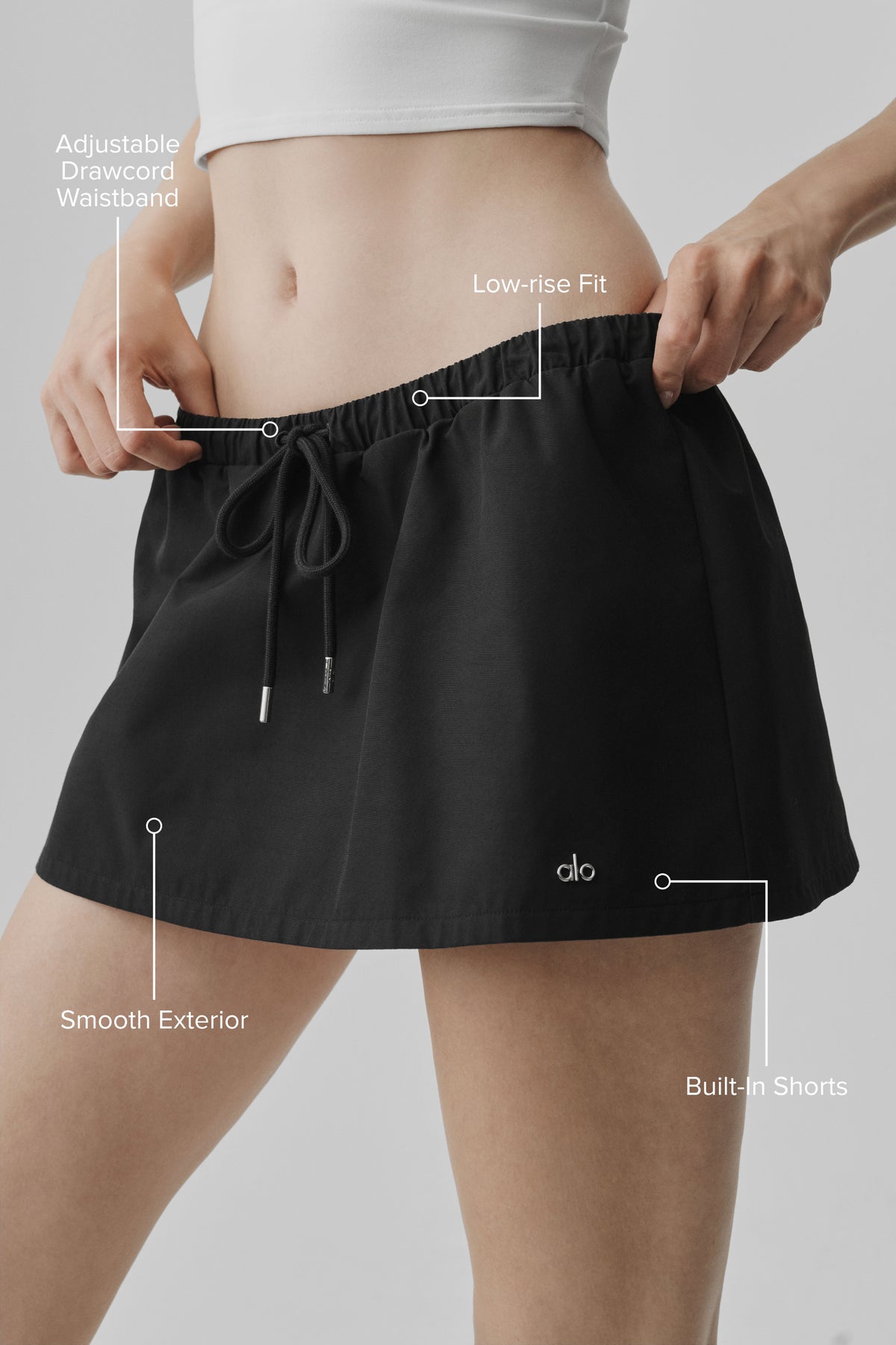 Low-Rise Best Bet Skirt - Black--1