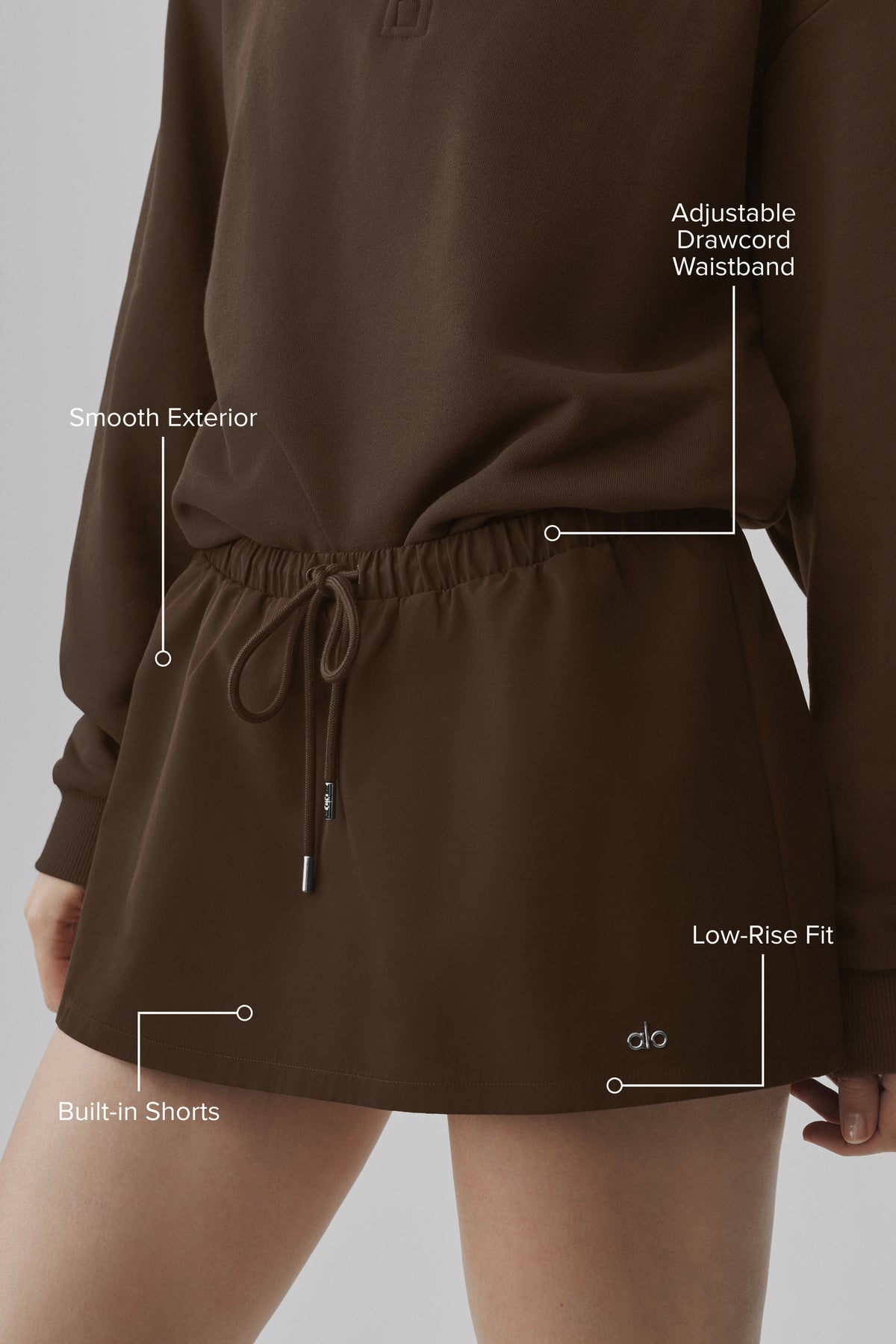Low-Rise Best Bet Skirt - Espresso--1
