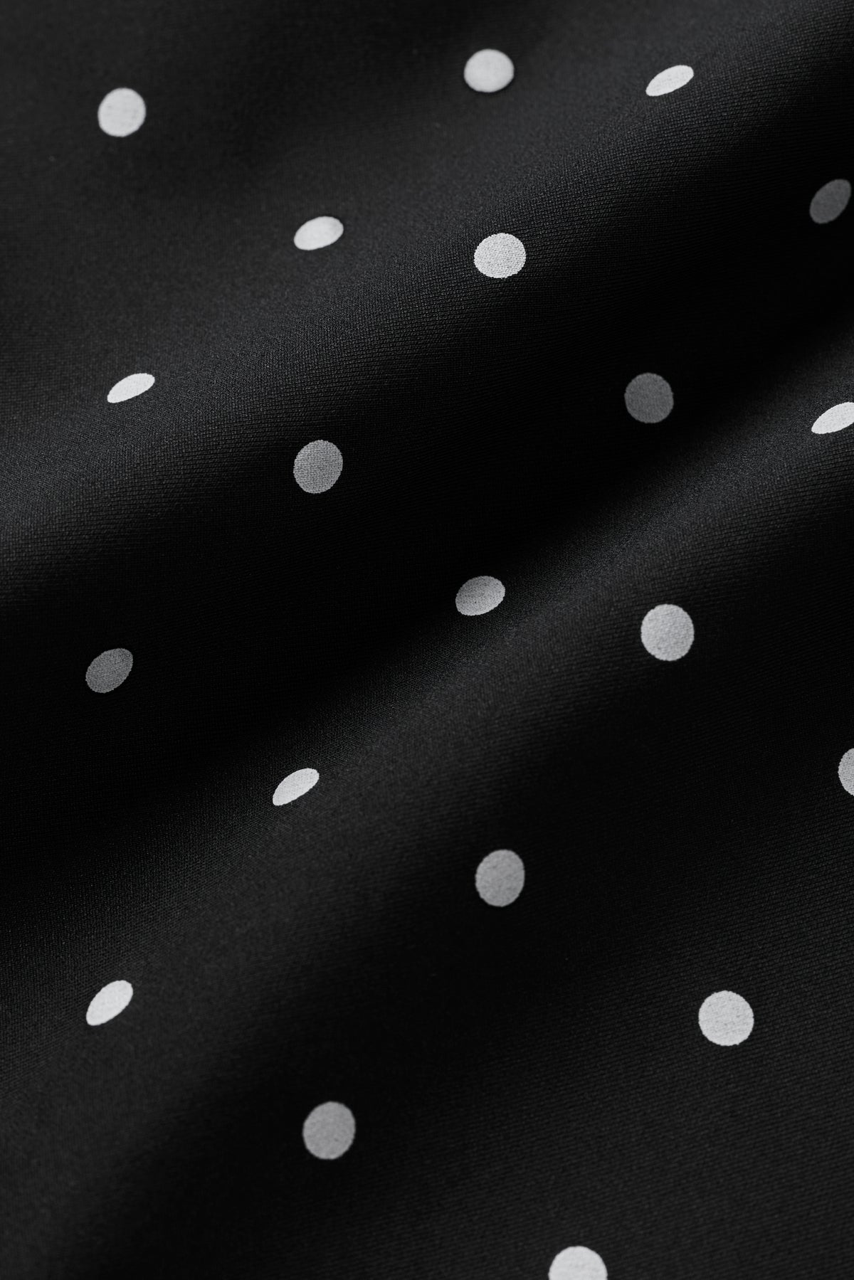 3" Airlift Polka Dot High-Waist Short - Black/White--4