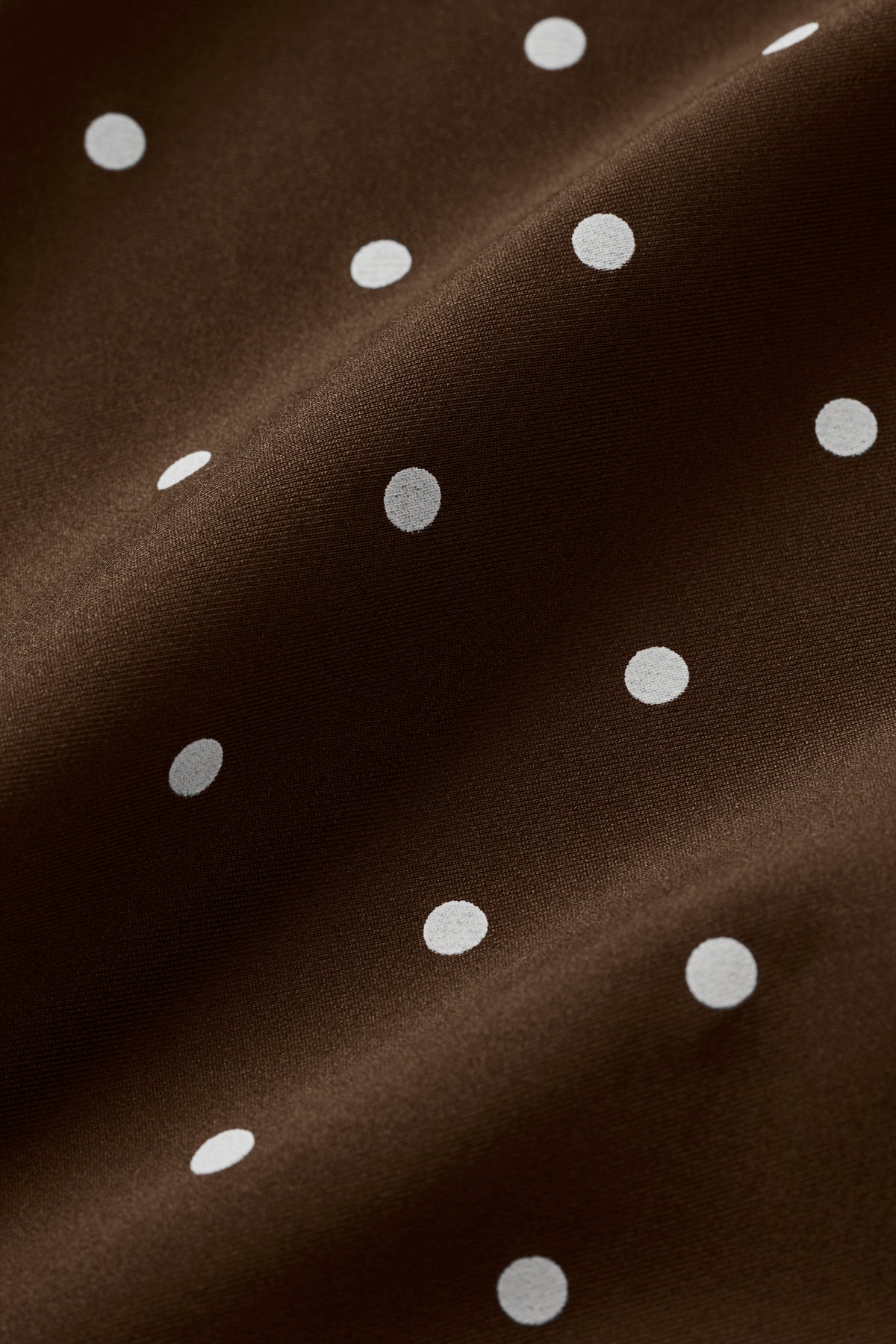 3" Airlift Polka Dot High-Waist Short - Espresso/White--4