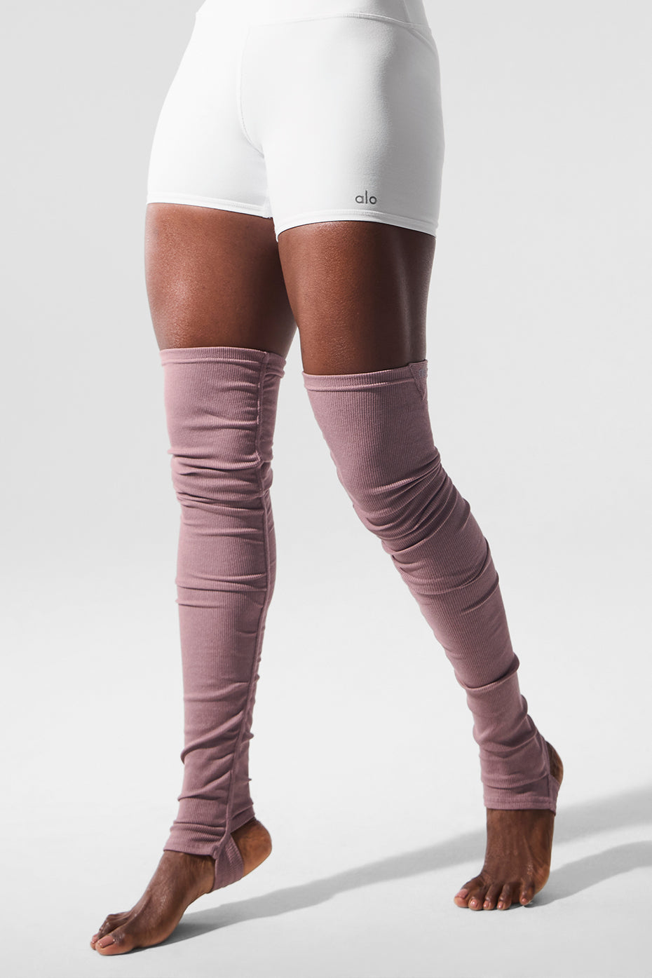 Goddess Leg Warmers - Smoky Quartz Heather--2