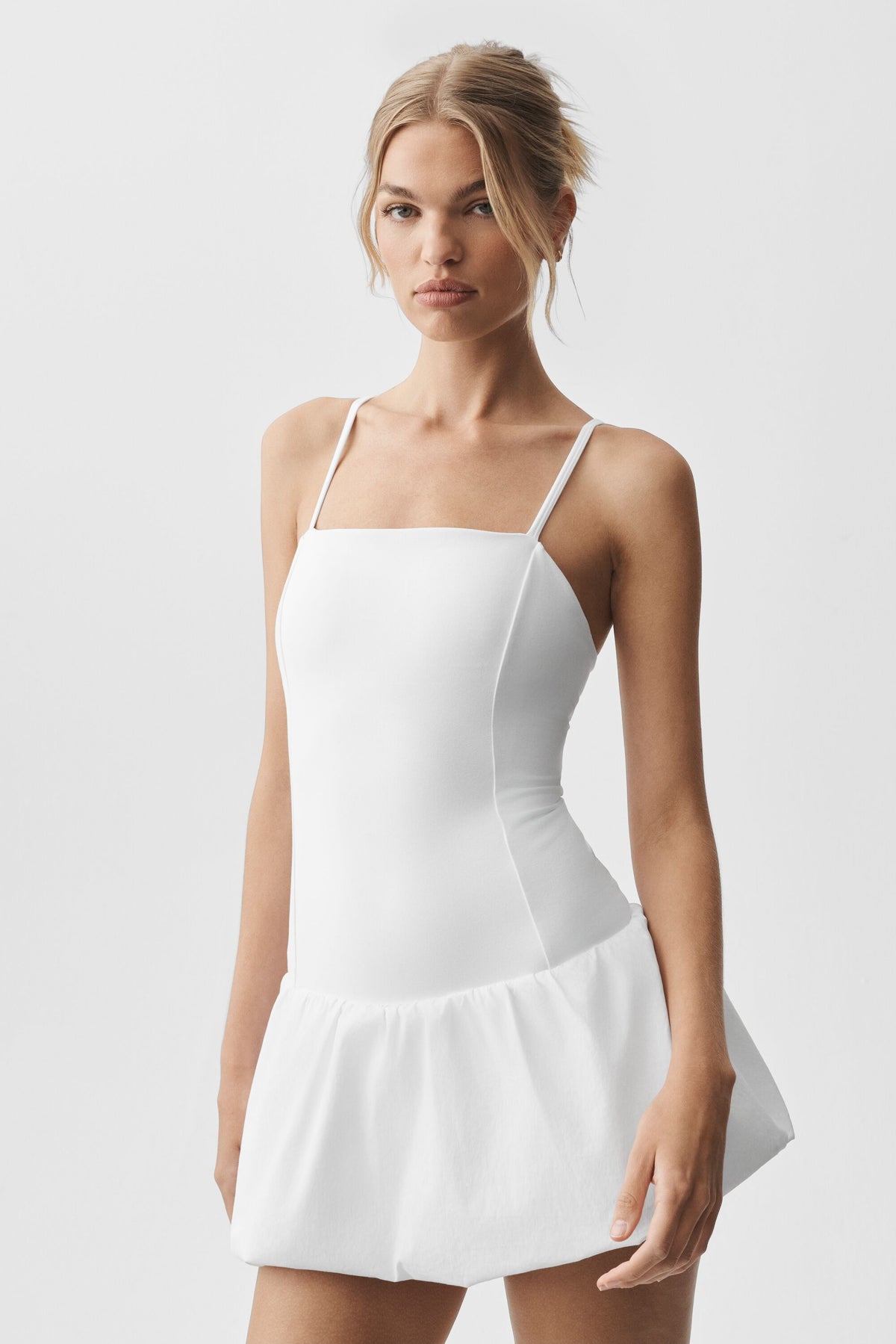 Airbrush Love Match Tennis Dress - White--0