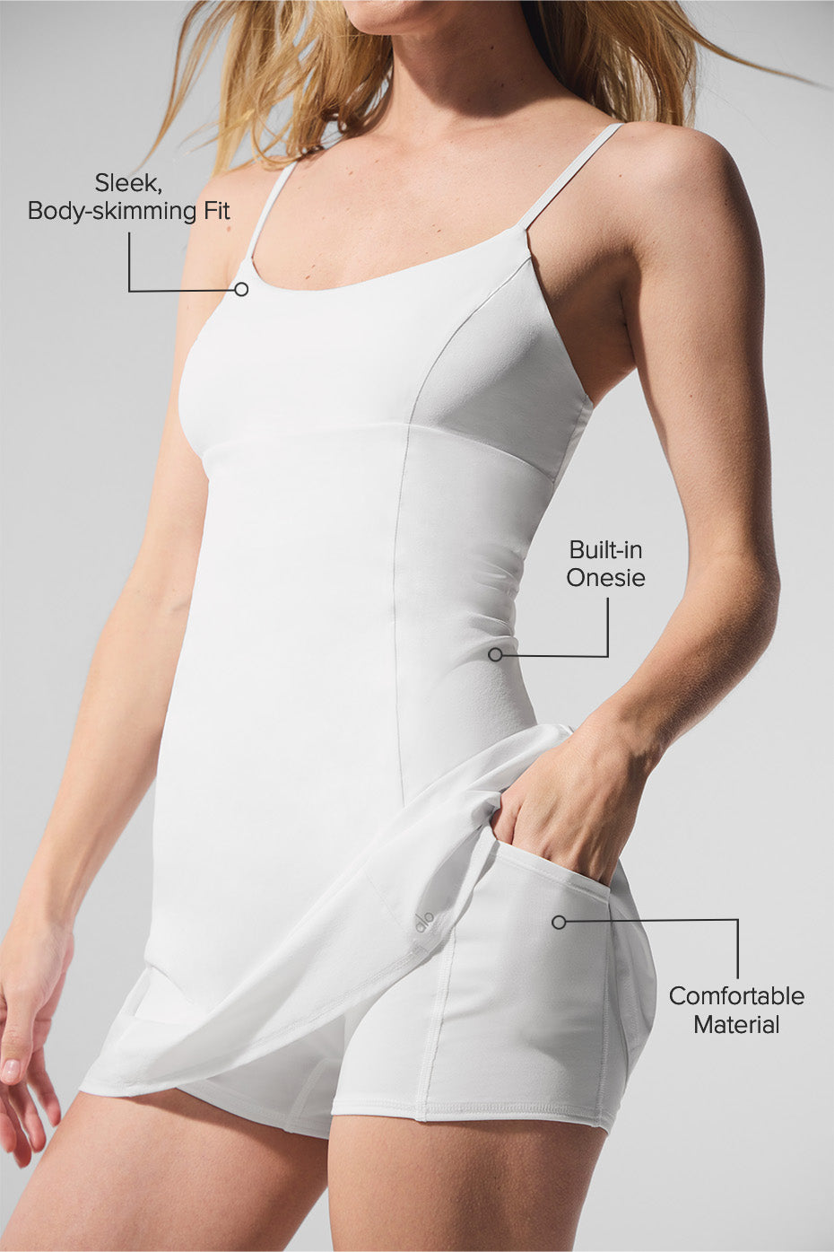 Breezy Tennis Dress - White--1