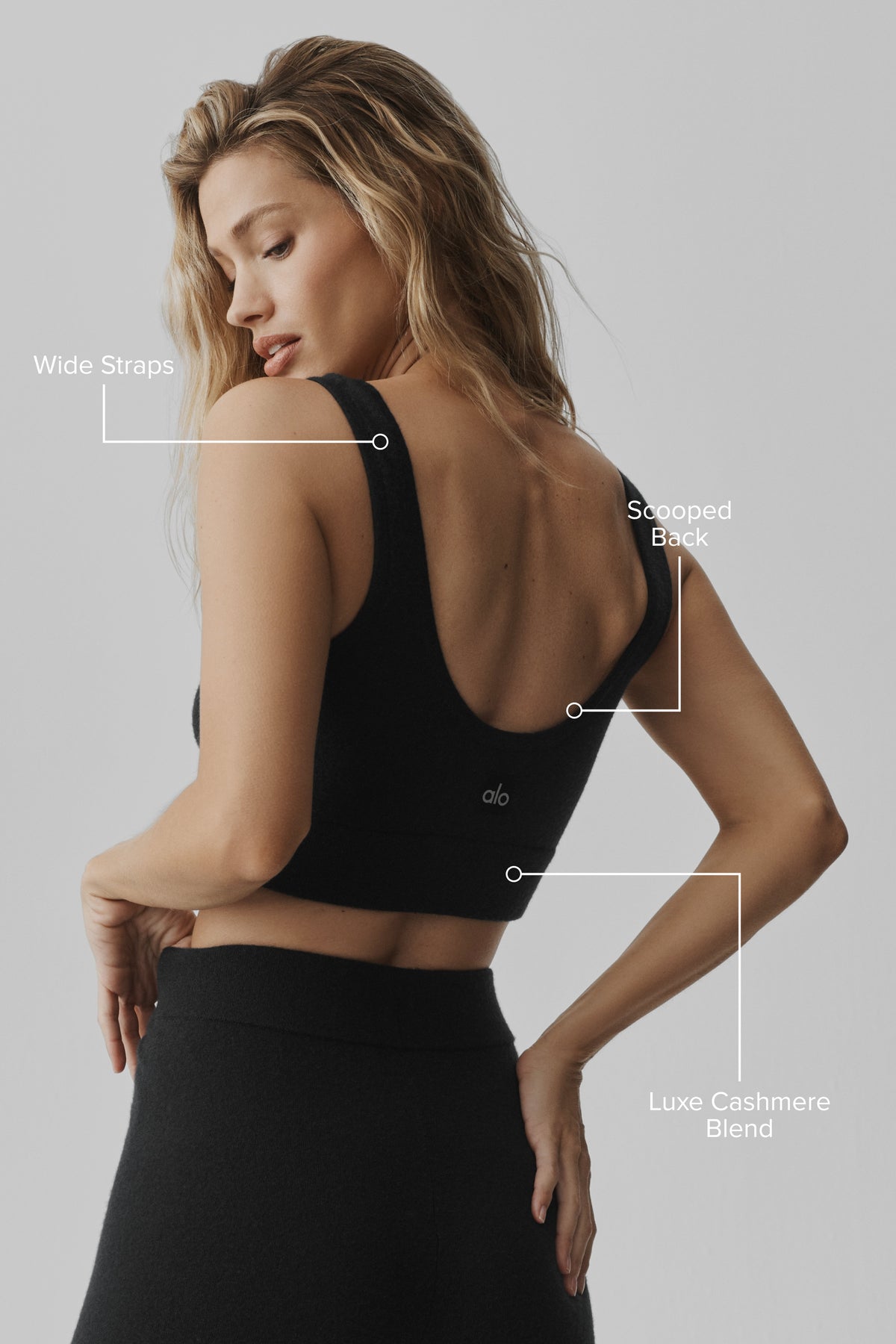 Semi-Sheer Cashmere Eternity Bra - Black--1