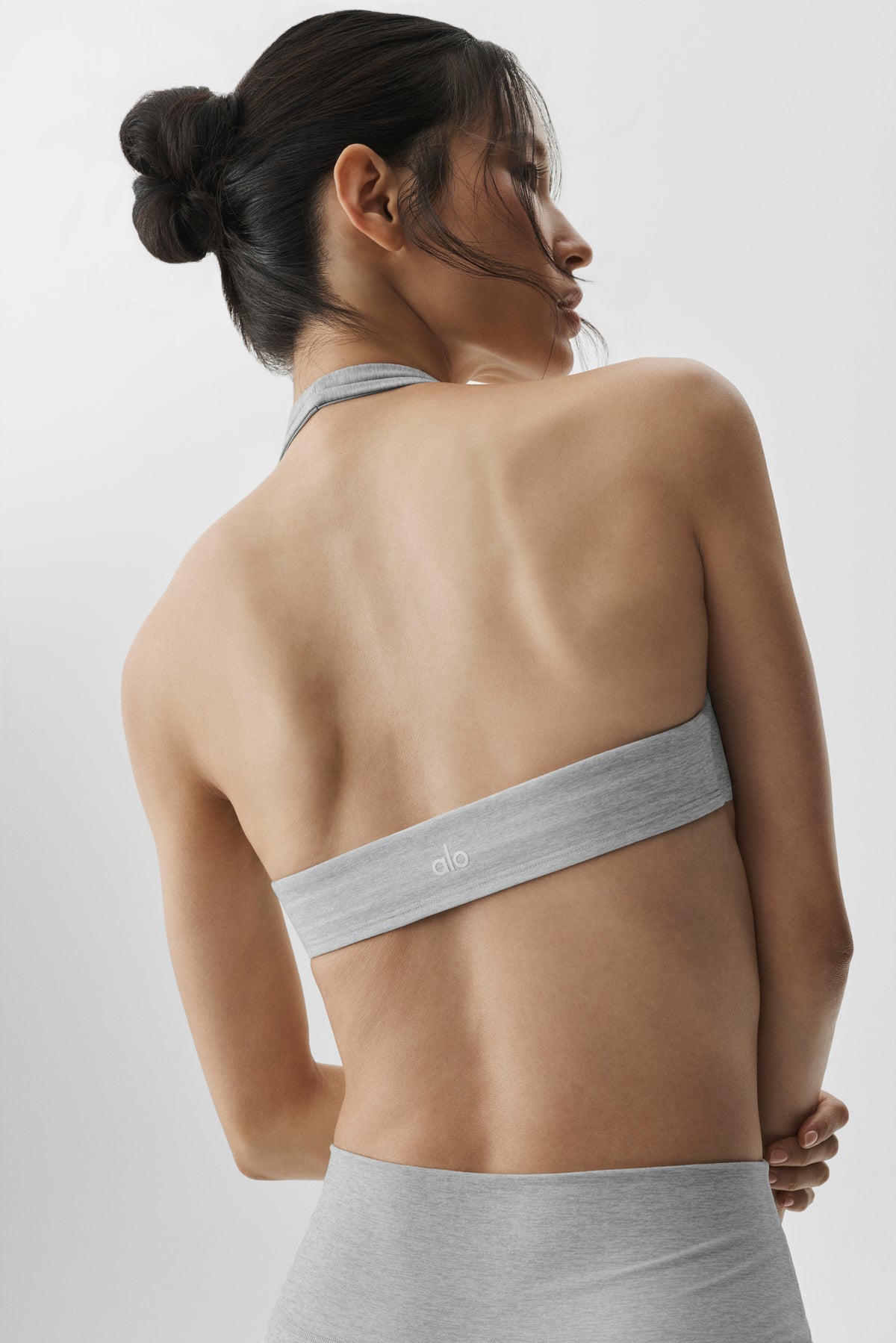 Alosoft Intuition Bra - Vintage Athletic Heather--2