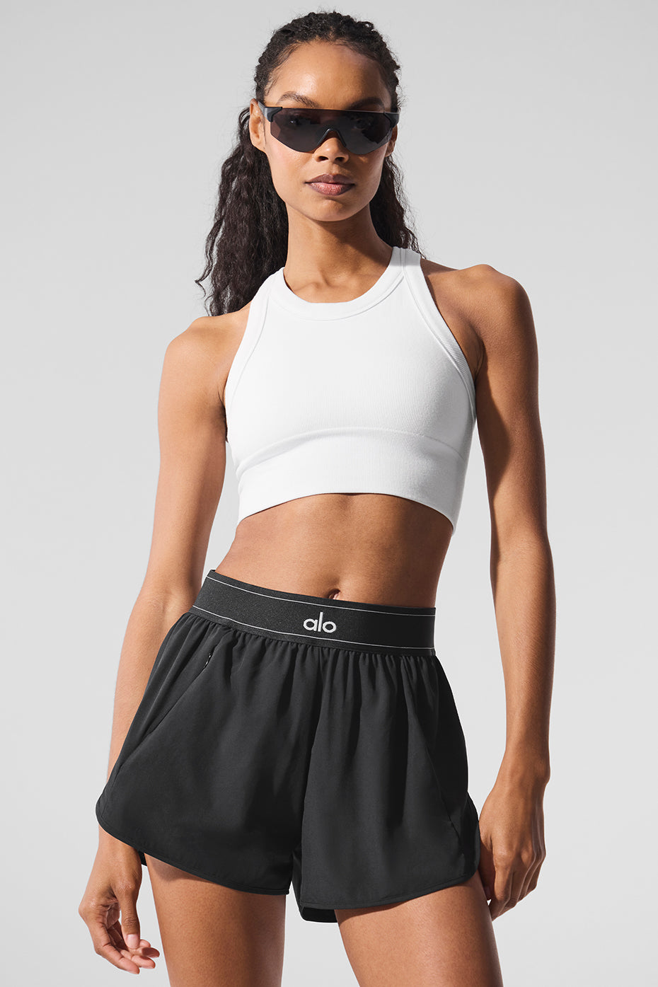 Seamless Delight High Neck Bra - White--1