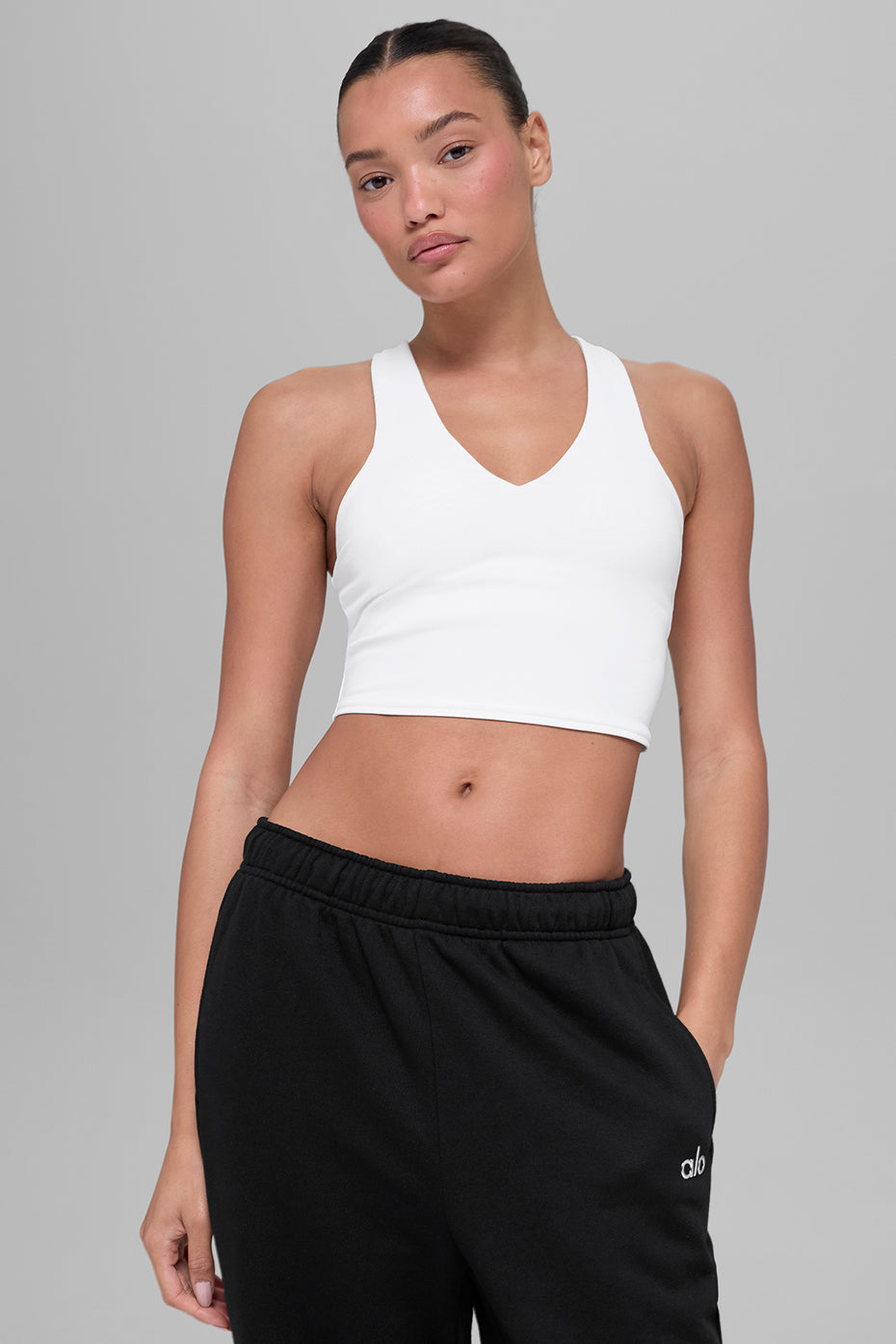 Airbrush Real Bra Tank - White--1