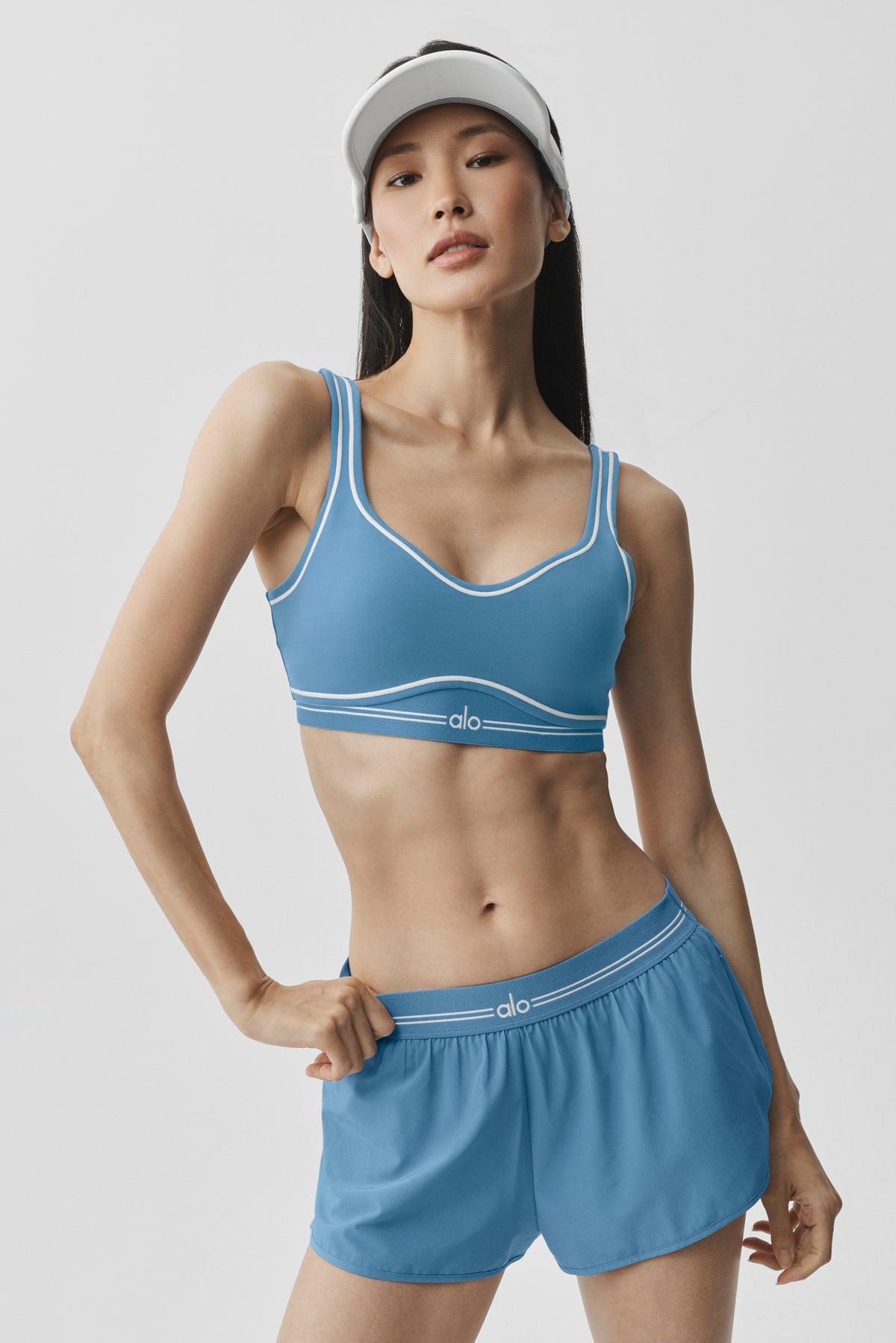 Airbrush Heart Throb Bra - California Blue/White--3