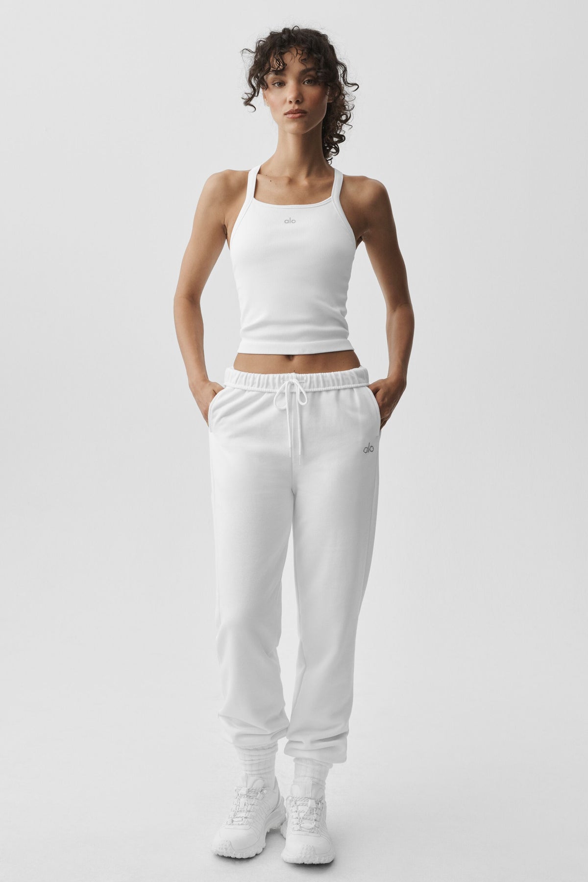 Seamless Ribbed Favorite Bra Tank - White--4