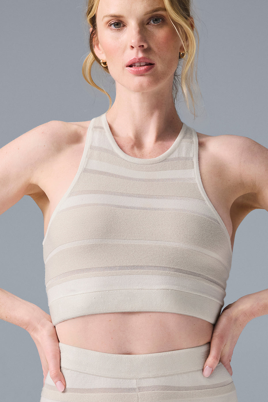 Sport Play Knit Bra - Ivory/Alabaster--3