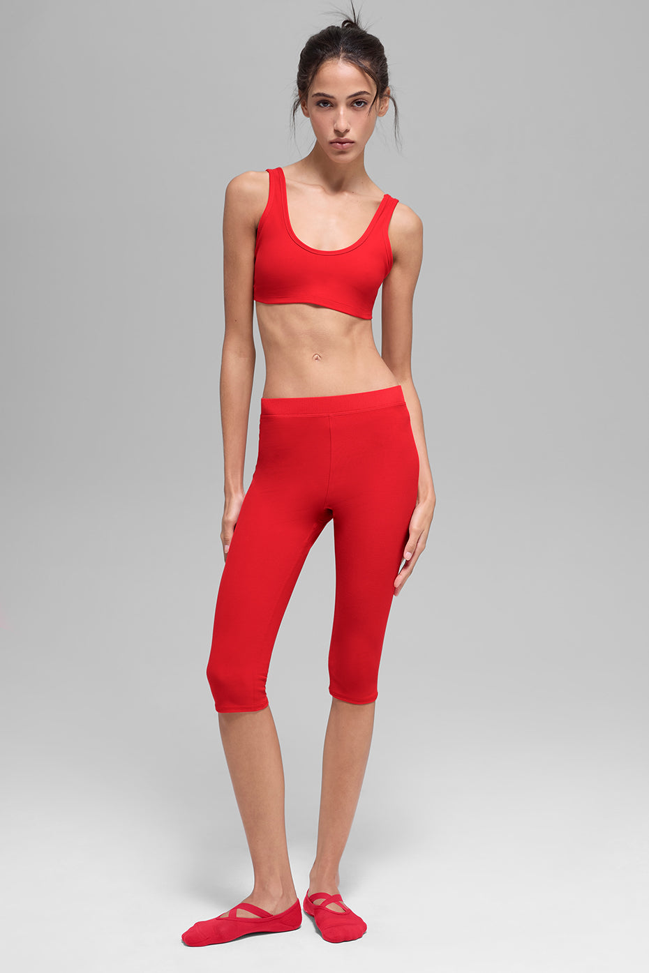 Alosoft Center Stage Bra - Bright Red--3
