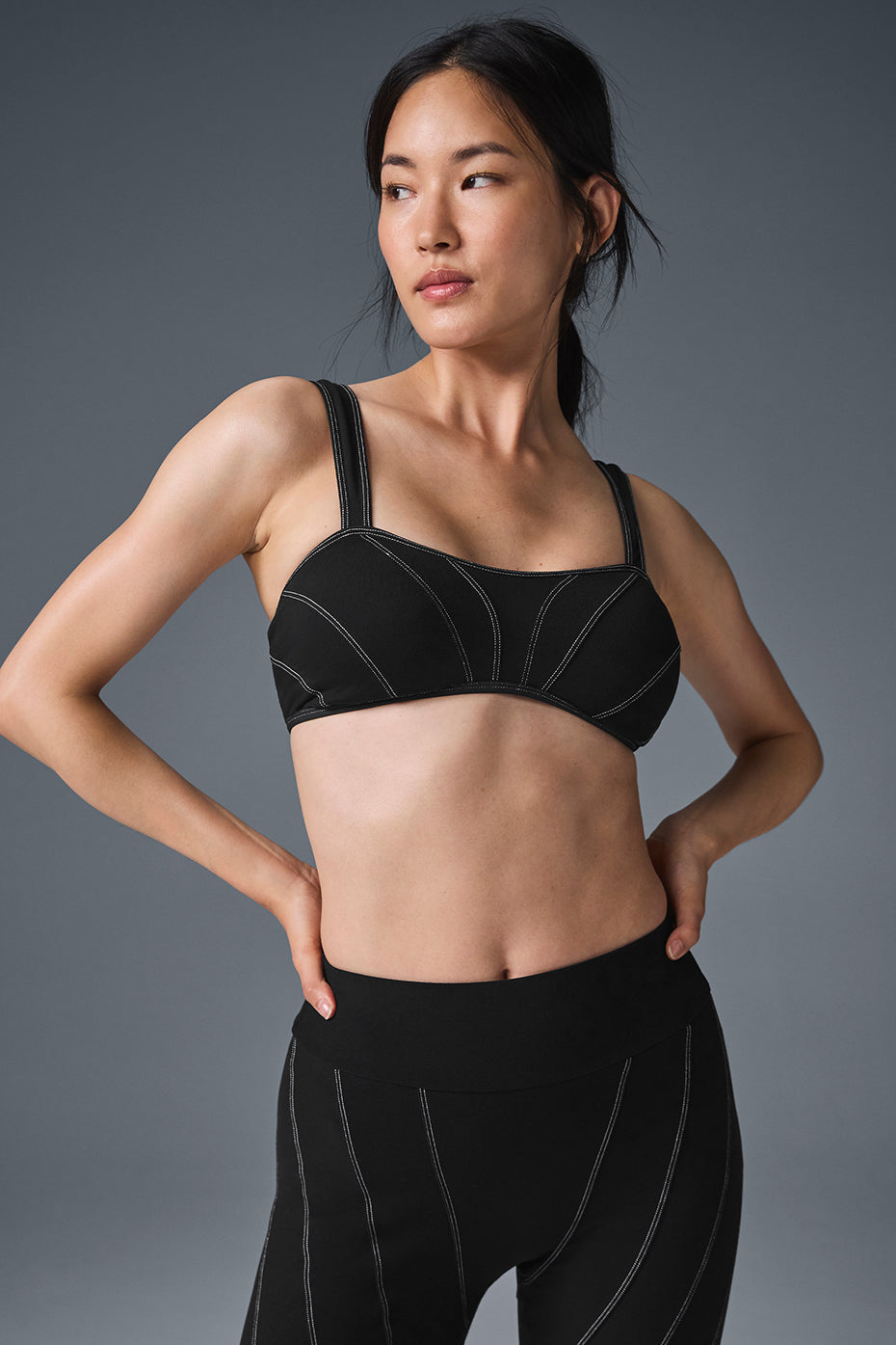 Alosoft Sunray Bra - Black/White--1