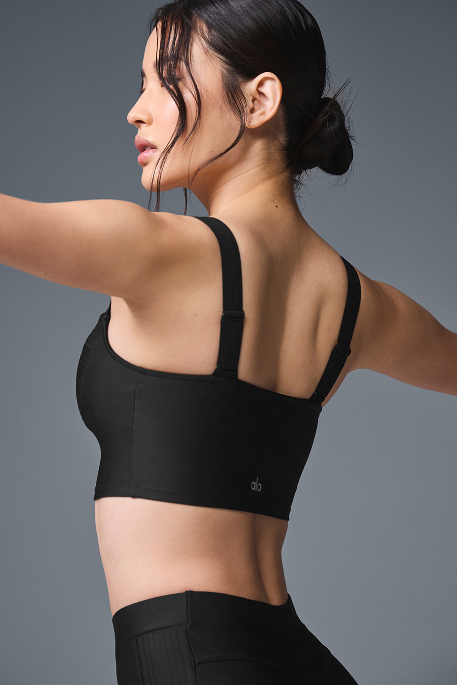 Airlift Turn It Up Bra Tank - Black--3