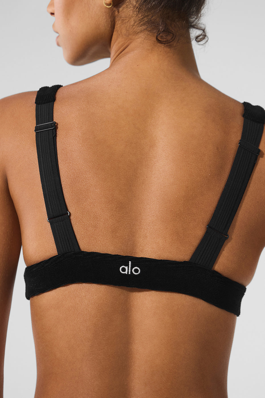 Micro Corduroy Dreamer Bra - Black--3