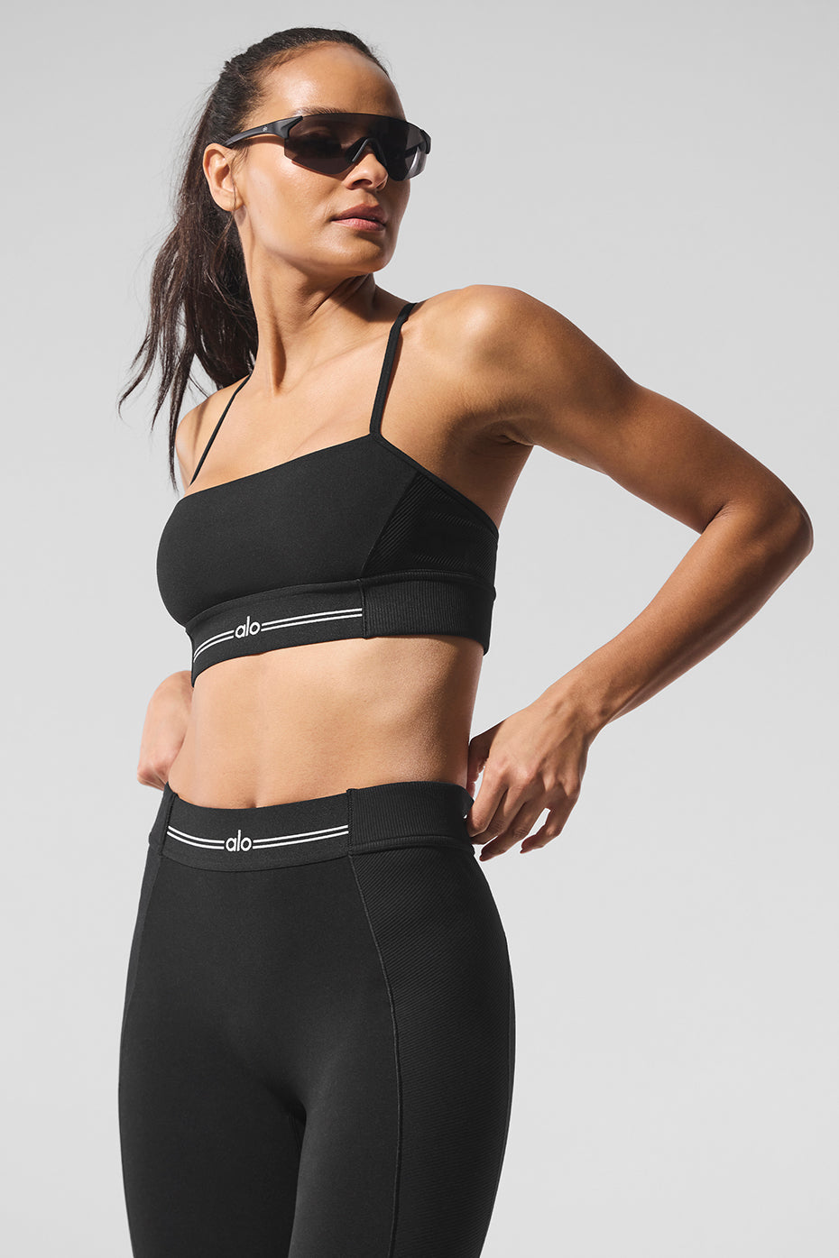 Alosoft Relay Bra - Black/White--3