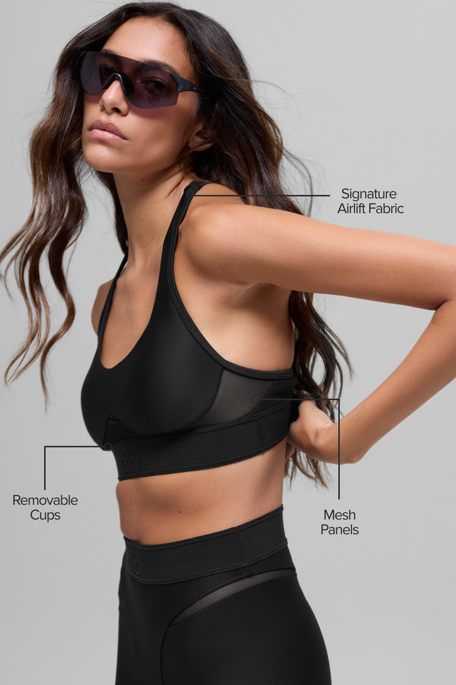 Airlift Rebel Bra - Black--1