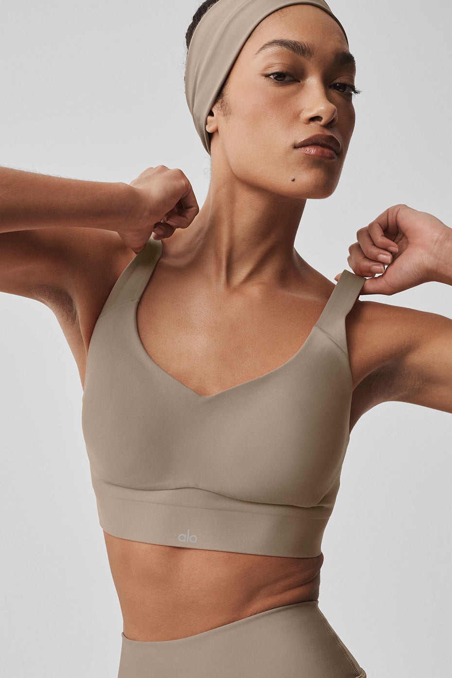 Airlift Endurance High-Impact Bra - Gravel--1
