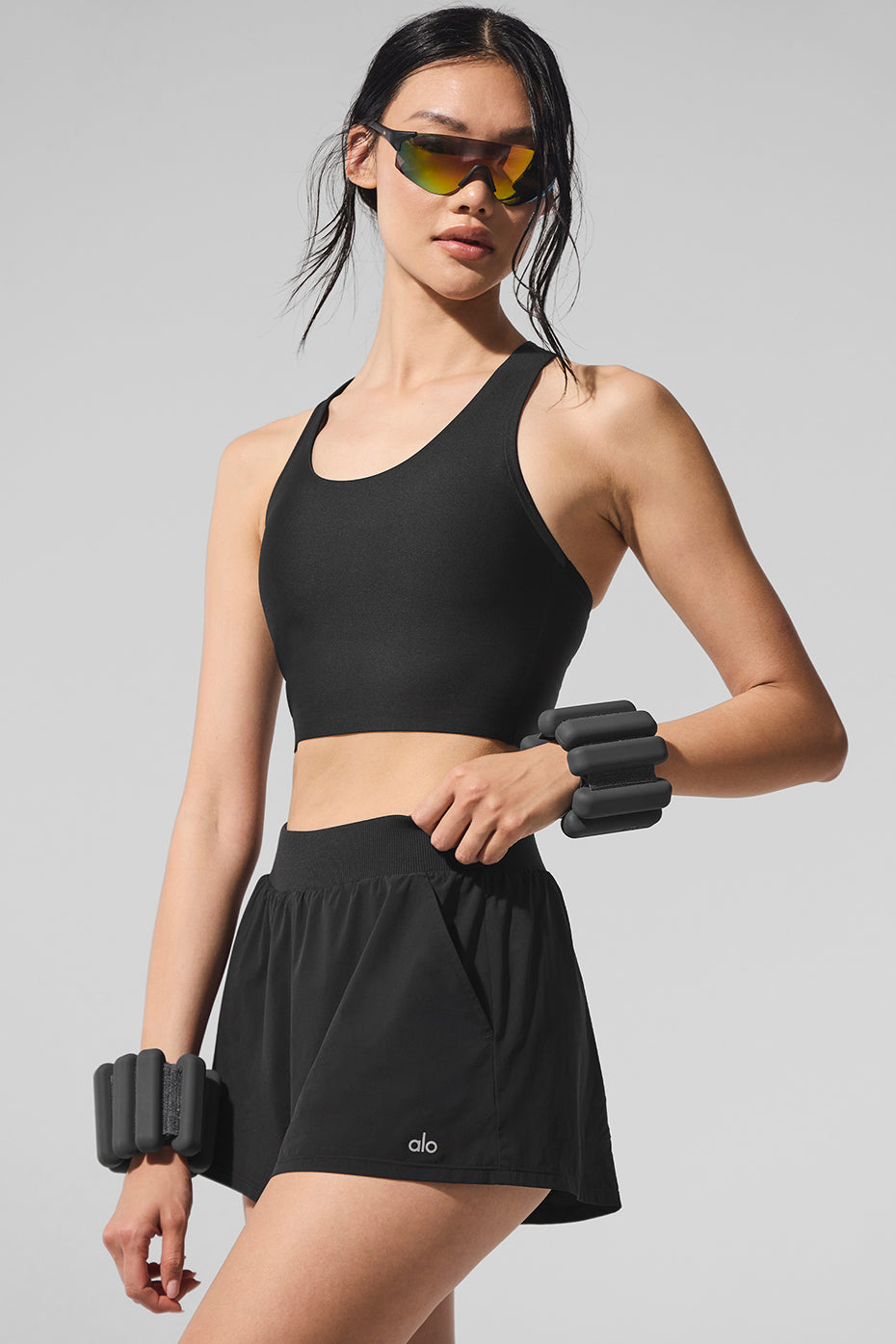 Airlift Super Sleek Bra Tank - Black--2
