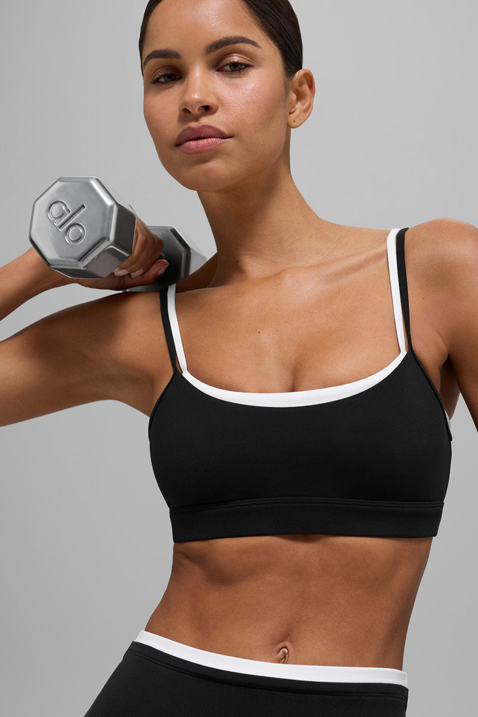 Airbrush Double Up Bra - Black/White--4