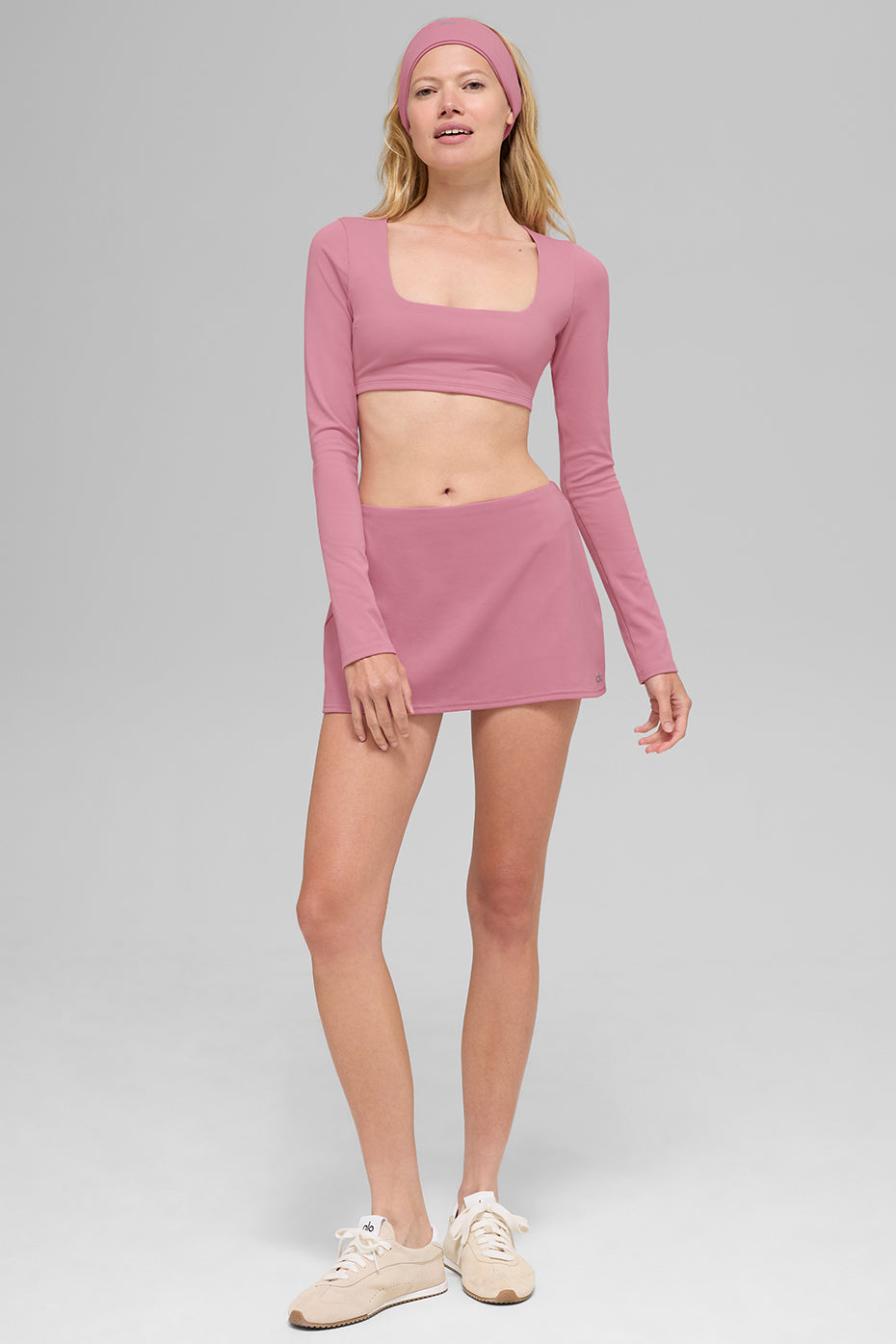 ALO Softsculpt Precision Long Sleeve Bra - Pink Wild Rose--3