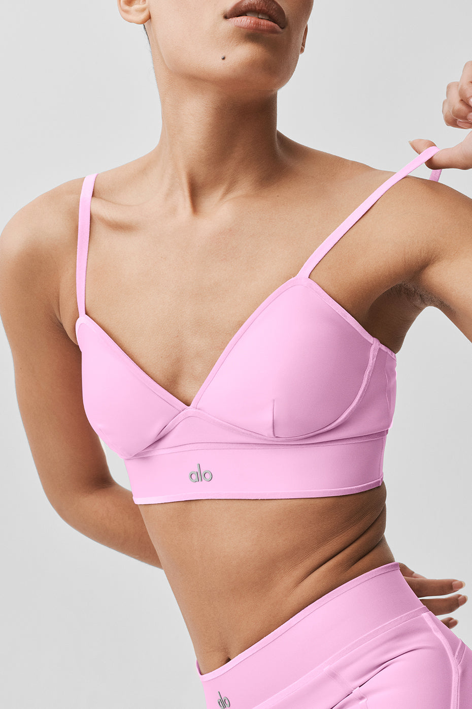 Airlift Love Language Bra - Candy Heart Pink--1
