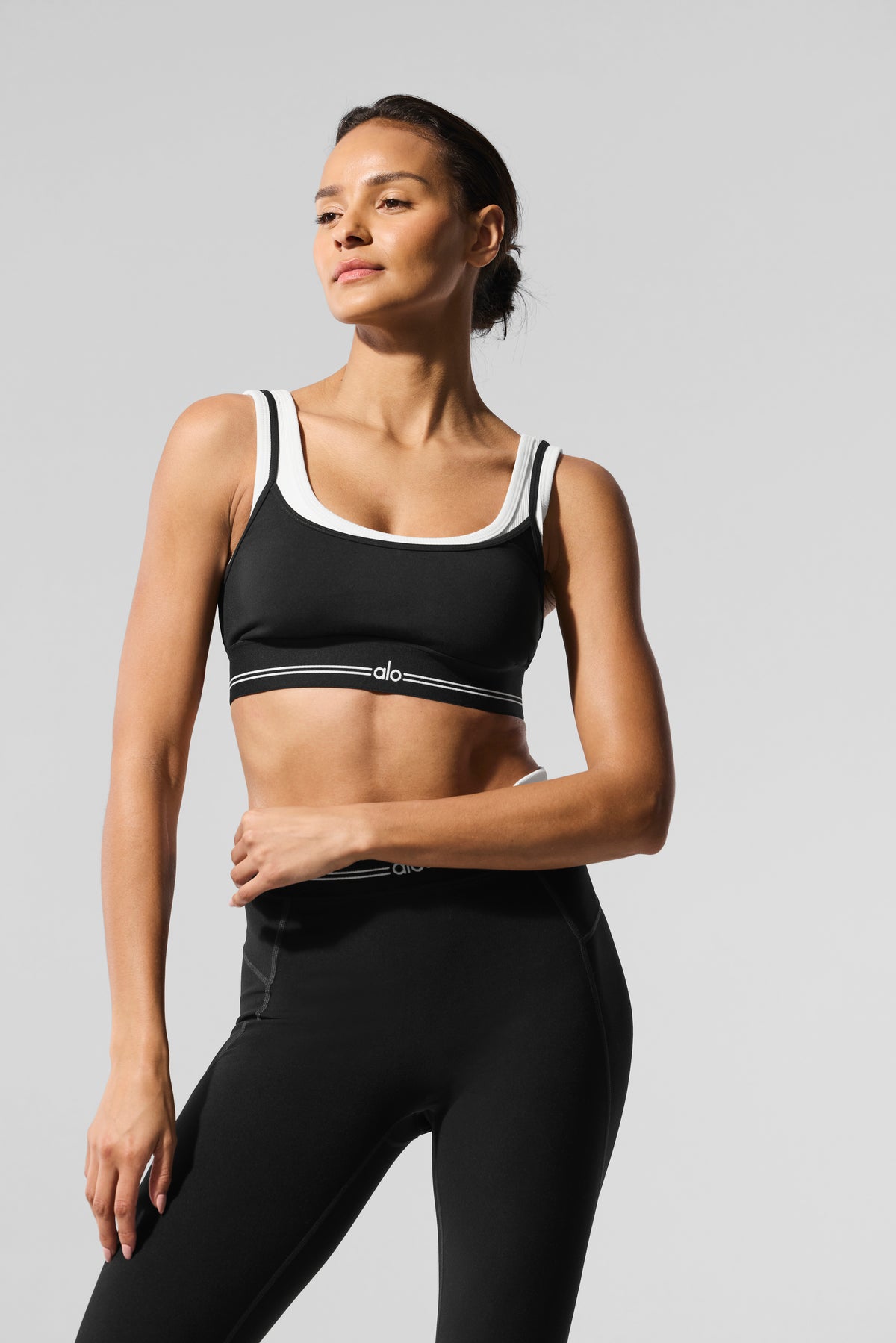 Airbrush Better Together Bra - Black/White--2