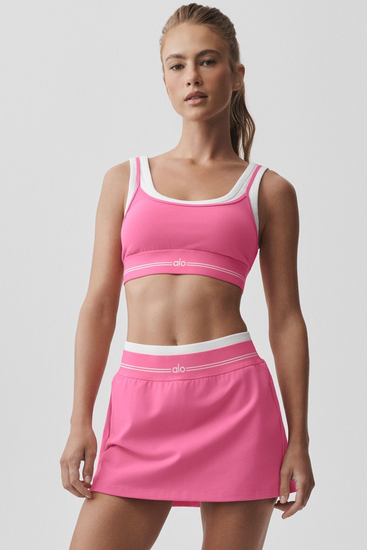 Airbrush Better Together Bra - Paradise Pink/White--2
