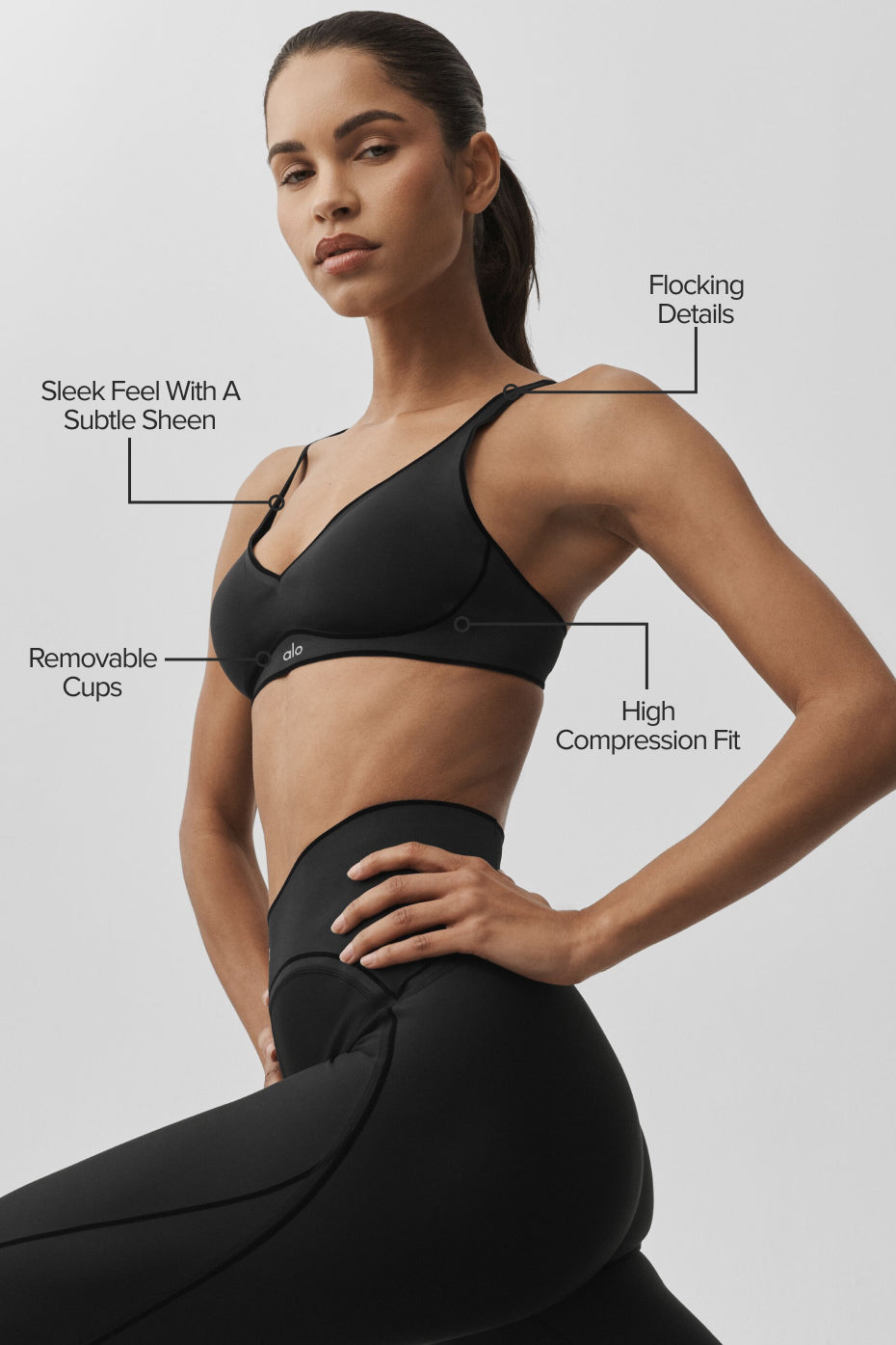 Airlift Top-Notch Bra - Black--1