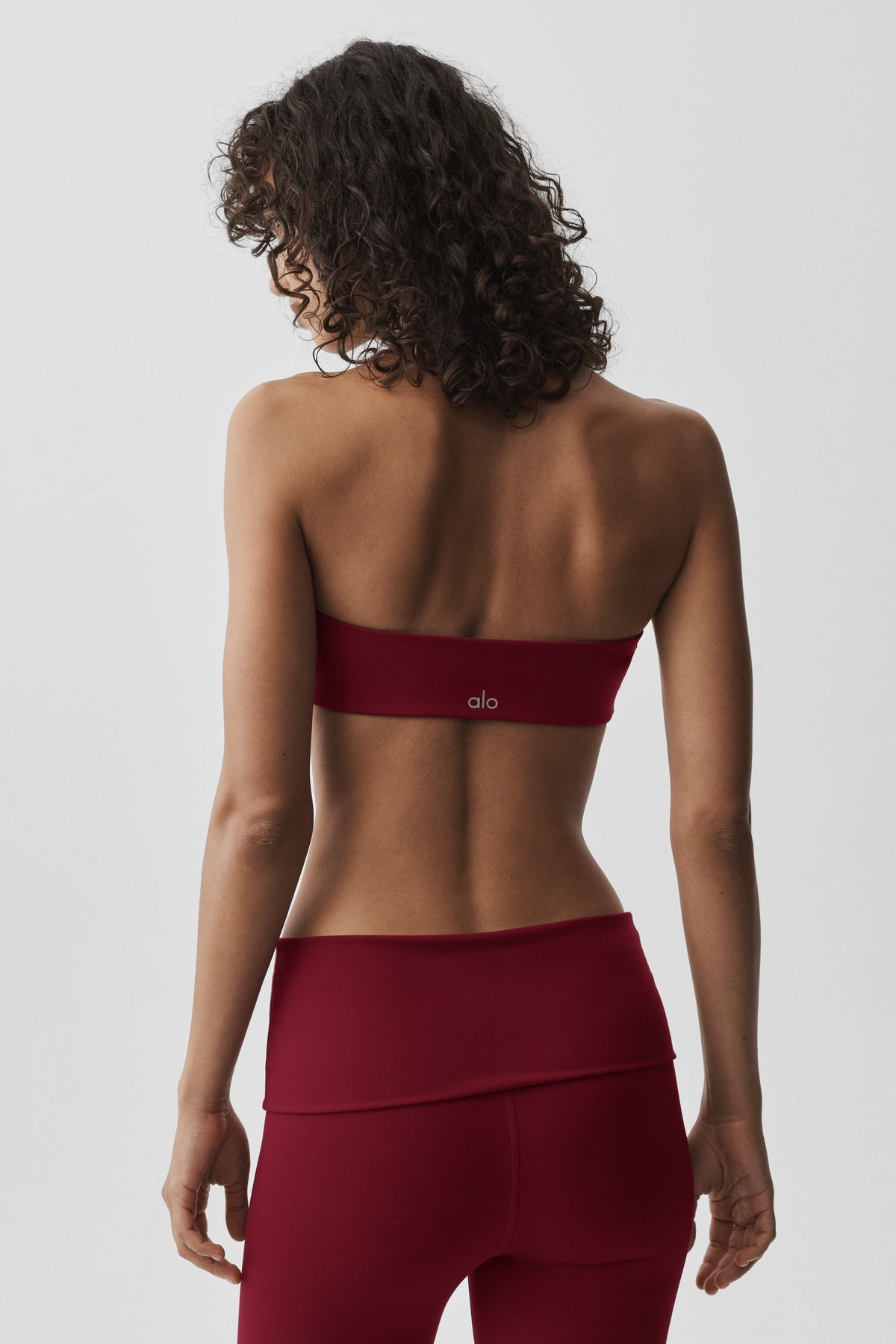 ALO Softsculpt Feel The Heat Halter Bra - Summer Romance Red--1