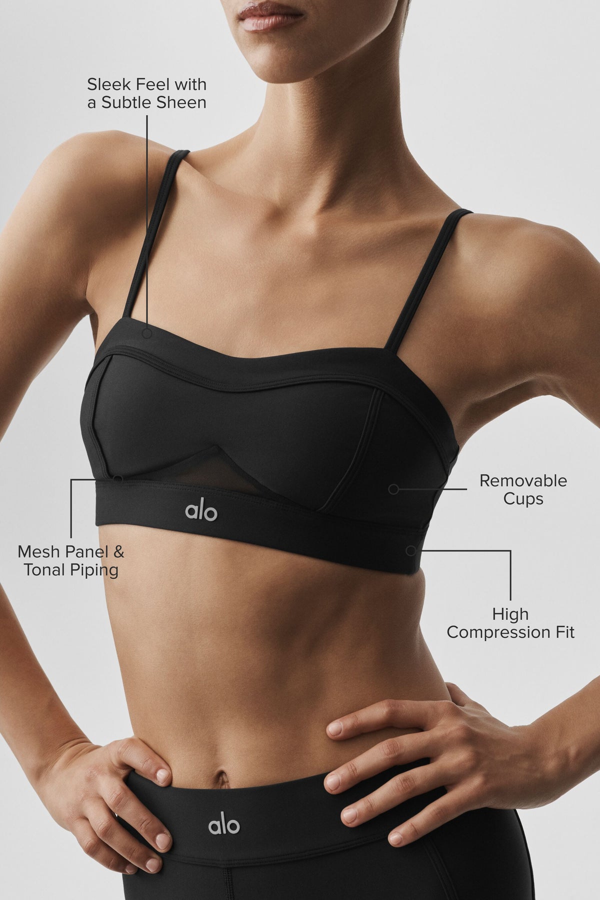 Airlift Skyglow Bra - Black--1