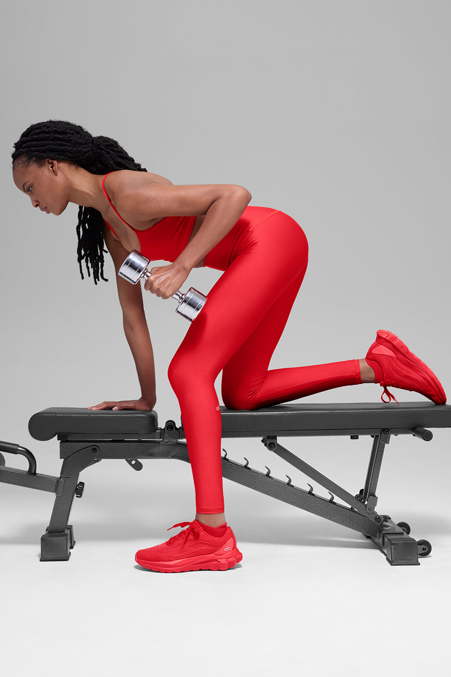 Airlift Winter Warm High-Waist Legging - Bright Red--3